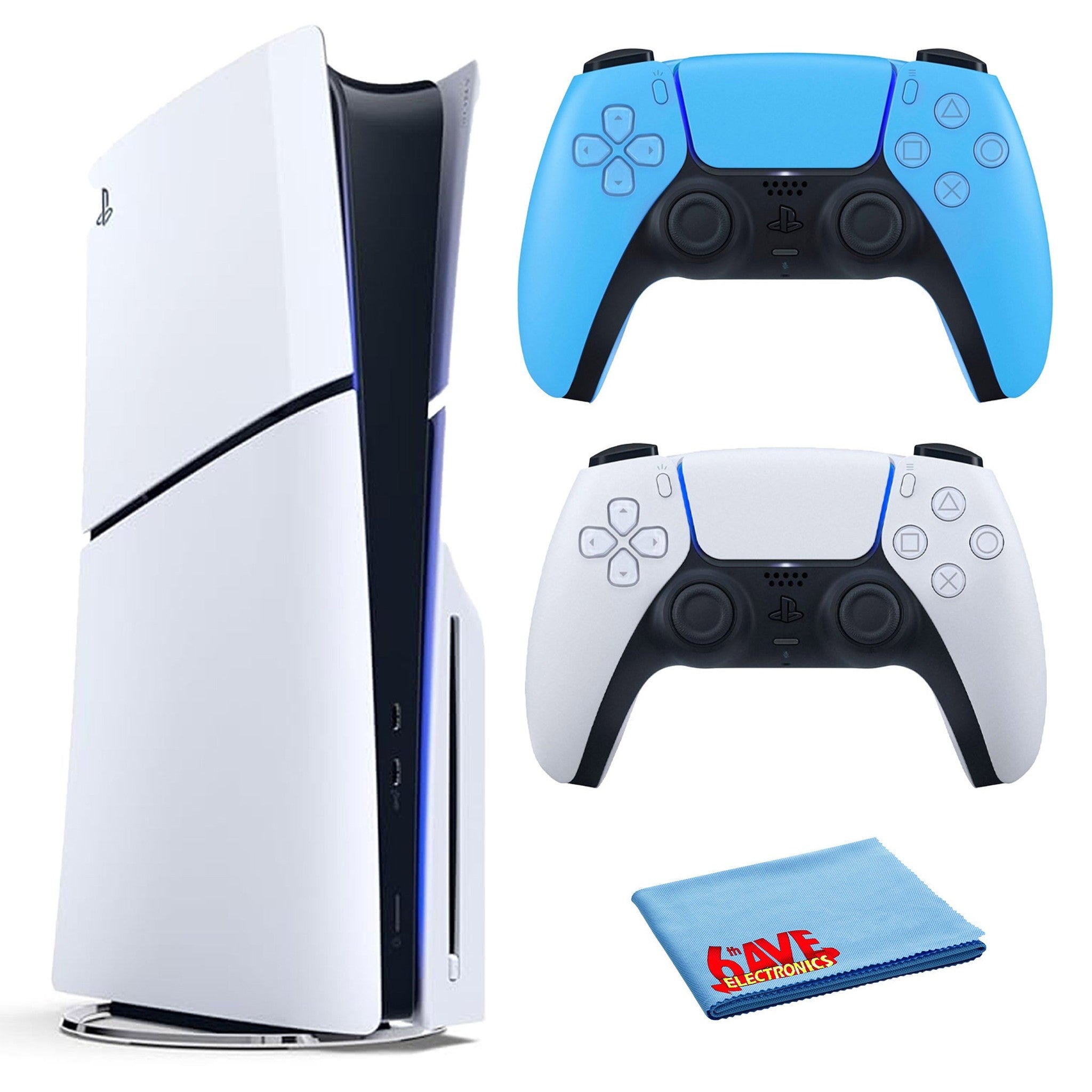 PlayStation 5 Slim, PS5 Console, Built-in 1TB SSD Storage Bundle PlayStation