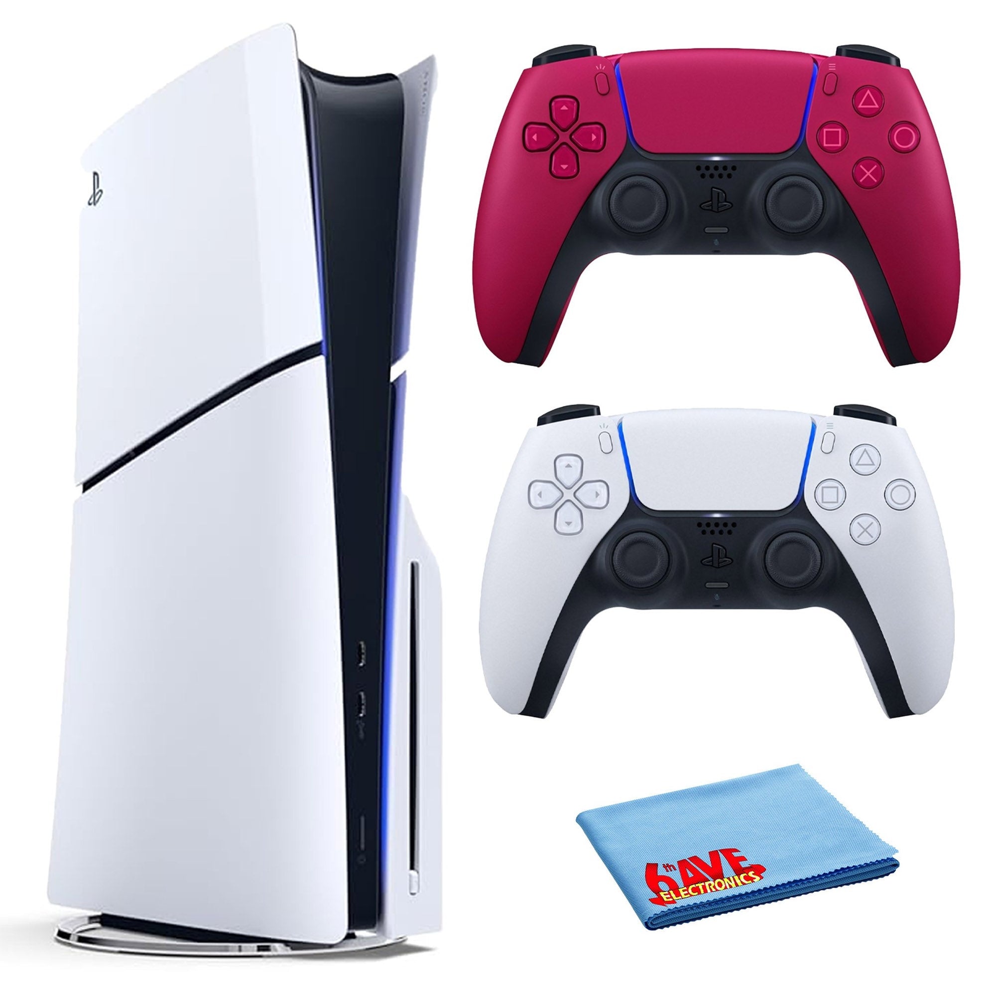 PlayStation 5 Slim, PS5 Console, Built-in 1TB SSD Storage Bundle PlayStation