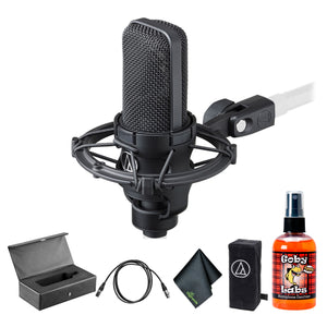Audio-Technica AT4040 Cardioid Condenser Microphone, 10 Ft XLR Cable, Bundle