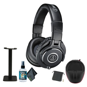 Audio-Technica ATH-M40x Closed-Back Monitor Headphones Black , Headphone stand