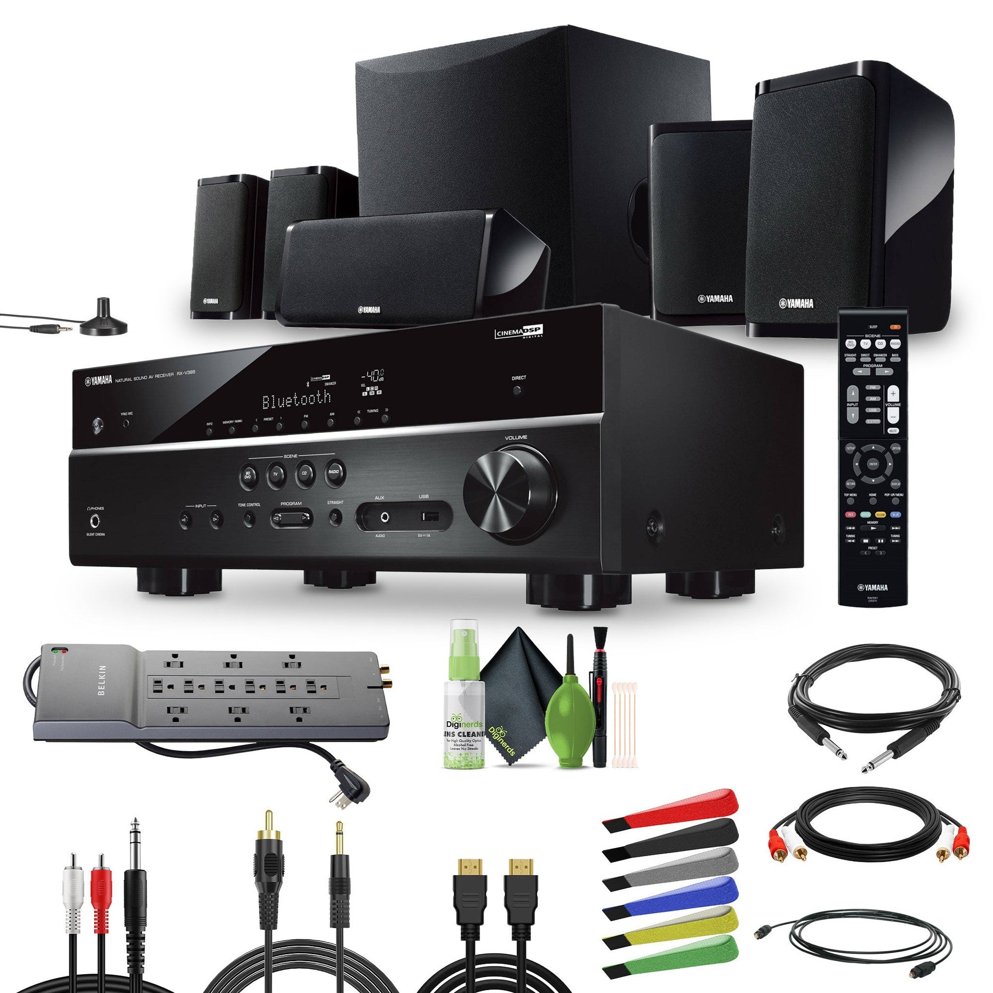 Yamaha Audio YHT-4950U 4K Ultra HD 5.1-Channel Home Theater System Bundle Yamaha