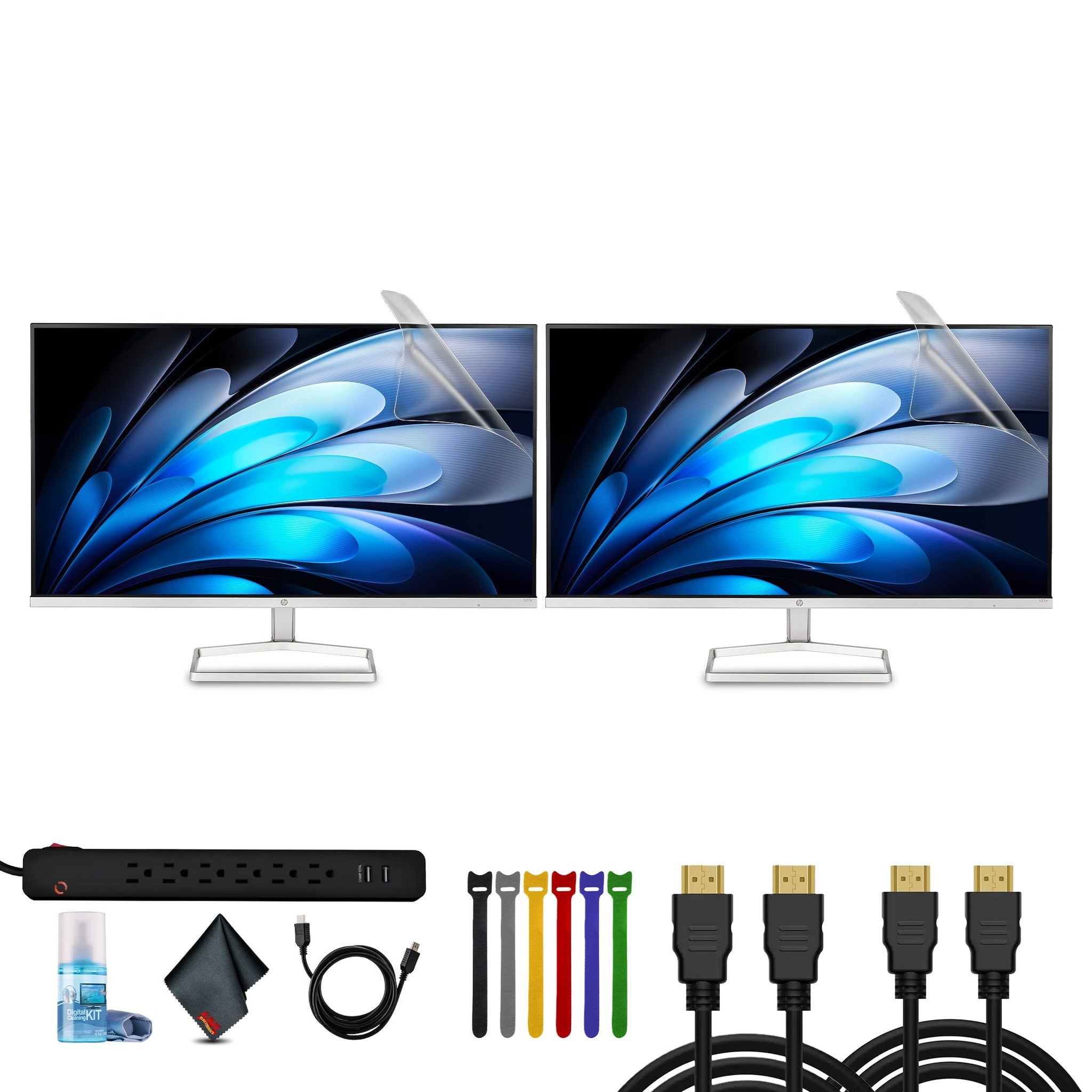 HP 527SF 27" 16:9 FHD 1080p IPS Slim Monitor Bundle