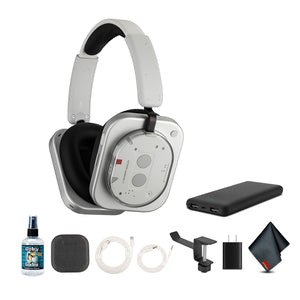 Nothing Headphone 1 White Hybrid Active Noise Cancelling Headphones Bundle