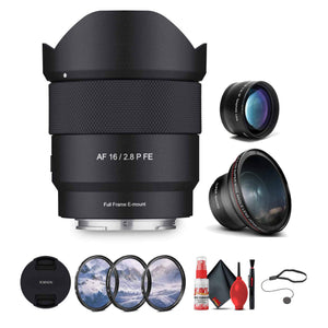 Rokinon AF 16mm f/2.8 P FE Lens Sony E Bundle