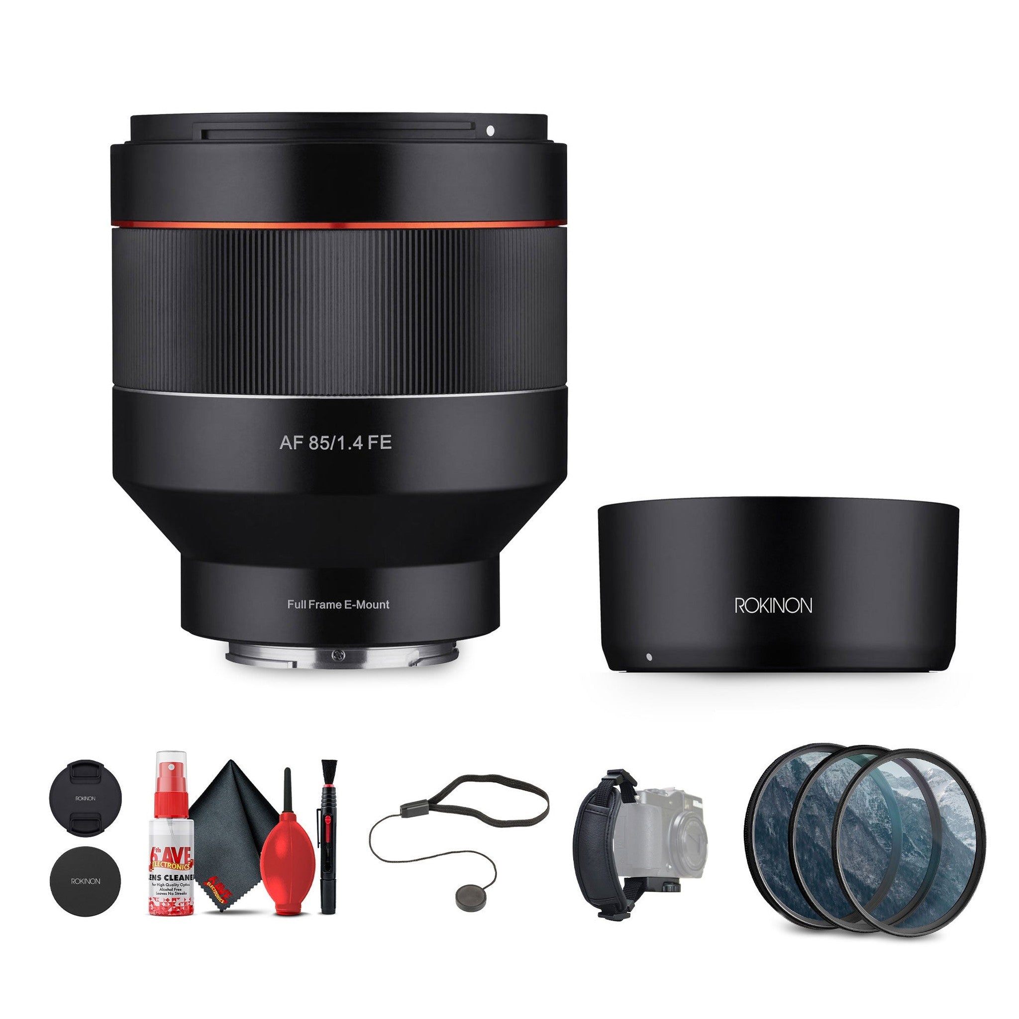 Rokinon AF 85mm f/1.4 Lens for Sony E Bundle