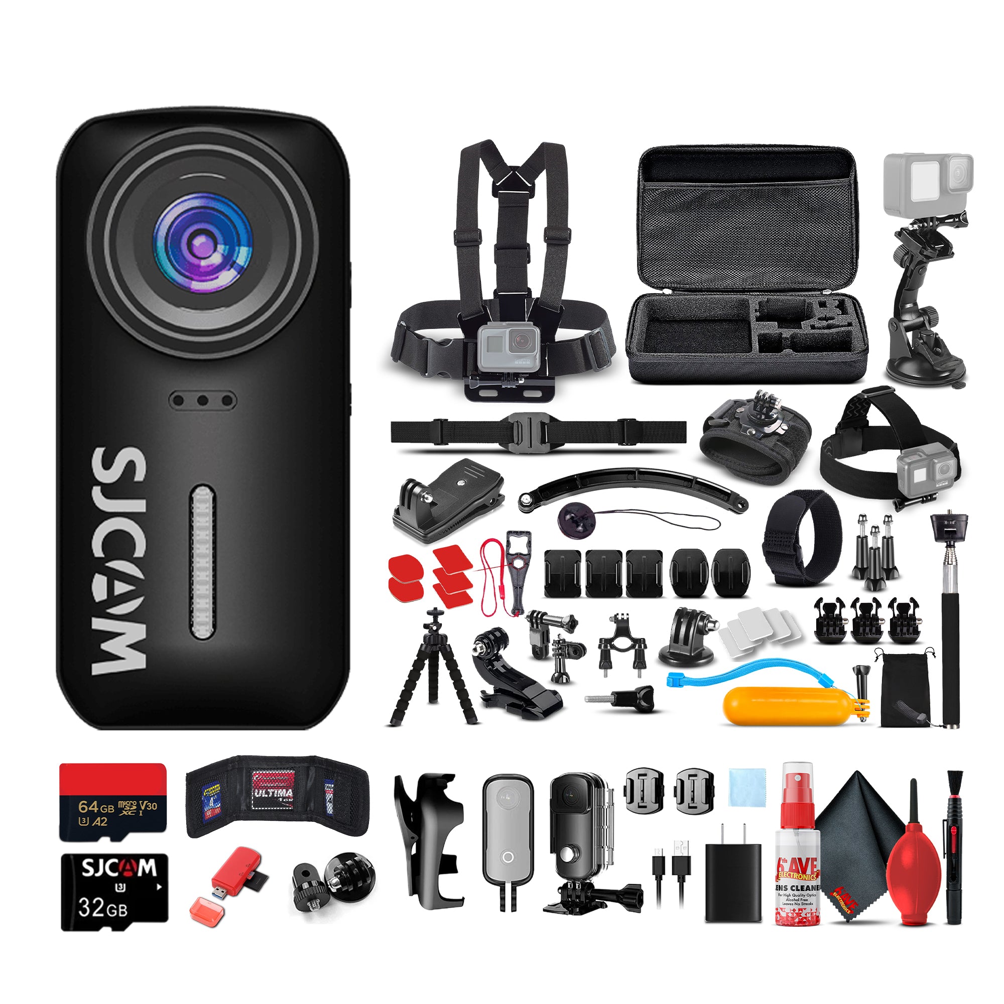 SJCAM C110 Plus Action Camera Bundle