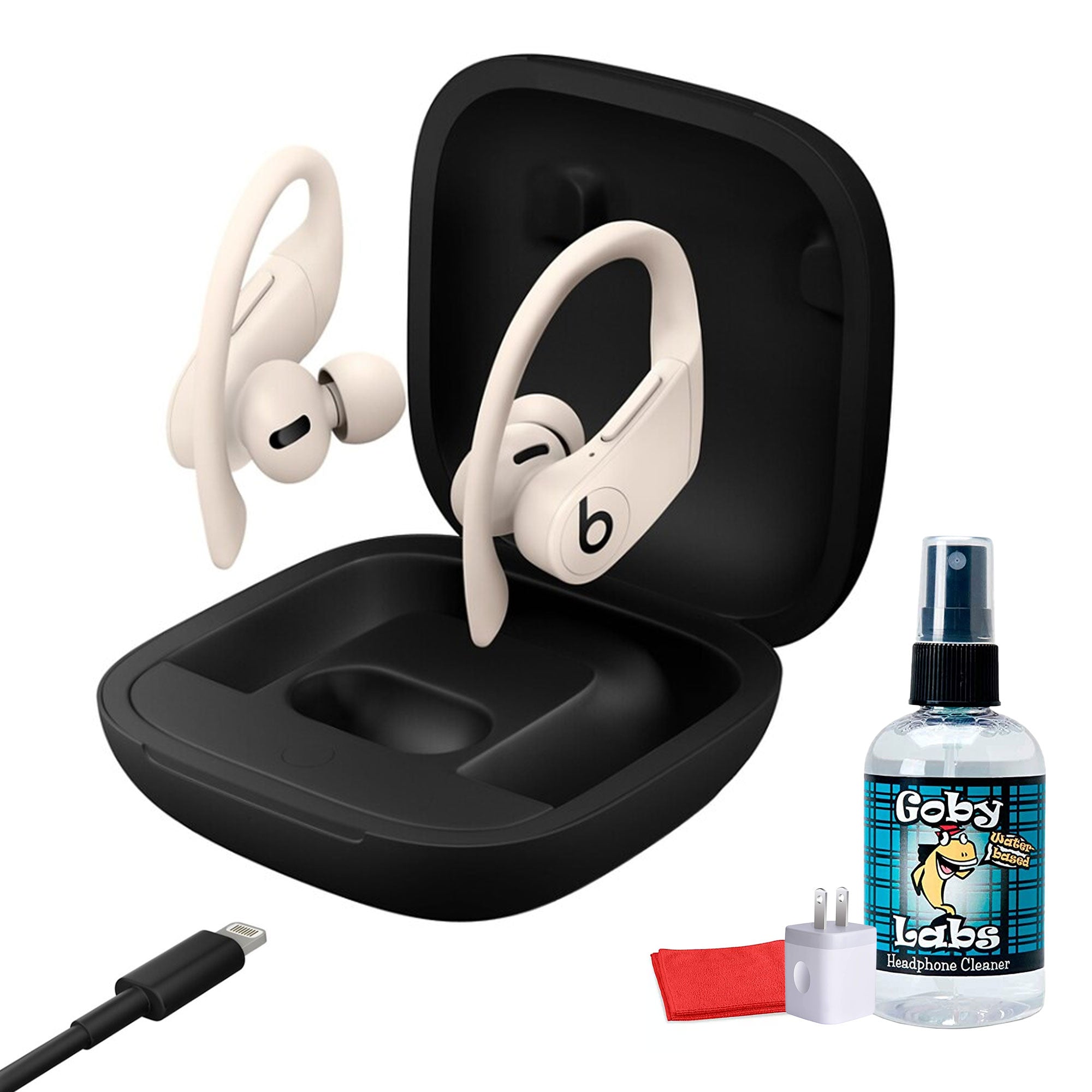 Beats by Dr. Dre Powerbeats Pro In-Ear Wireless Headphones Ivory Bundle