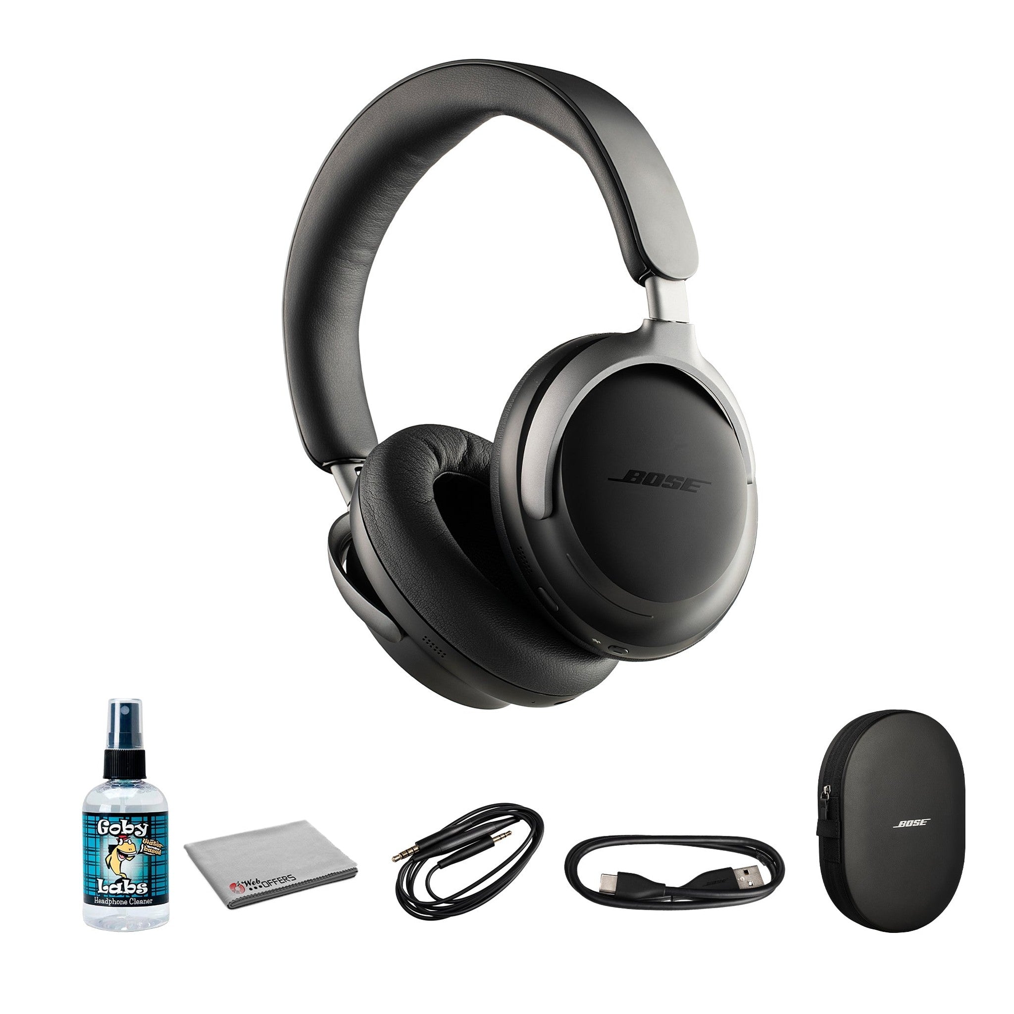 Bose QuietComfort Ultra Wireless Noise Canceling Over-Ear Headphones Bundle Bose