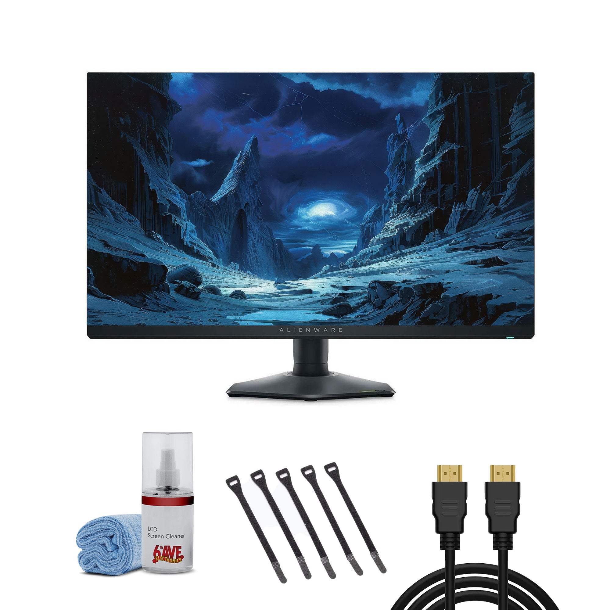 Dell Alienware 27 Inch Gaming Monitor AW2724DM Bundle with Accessories