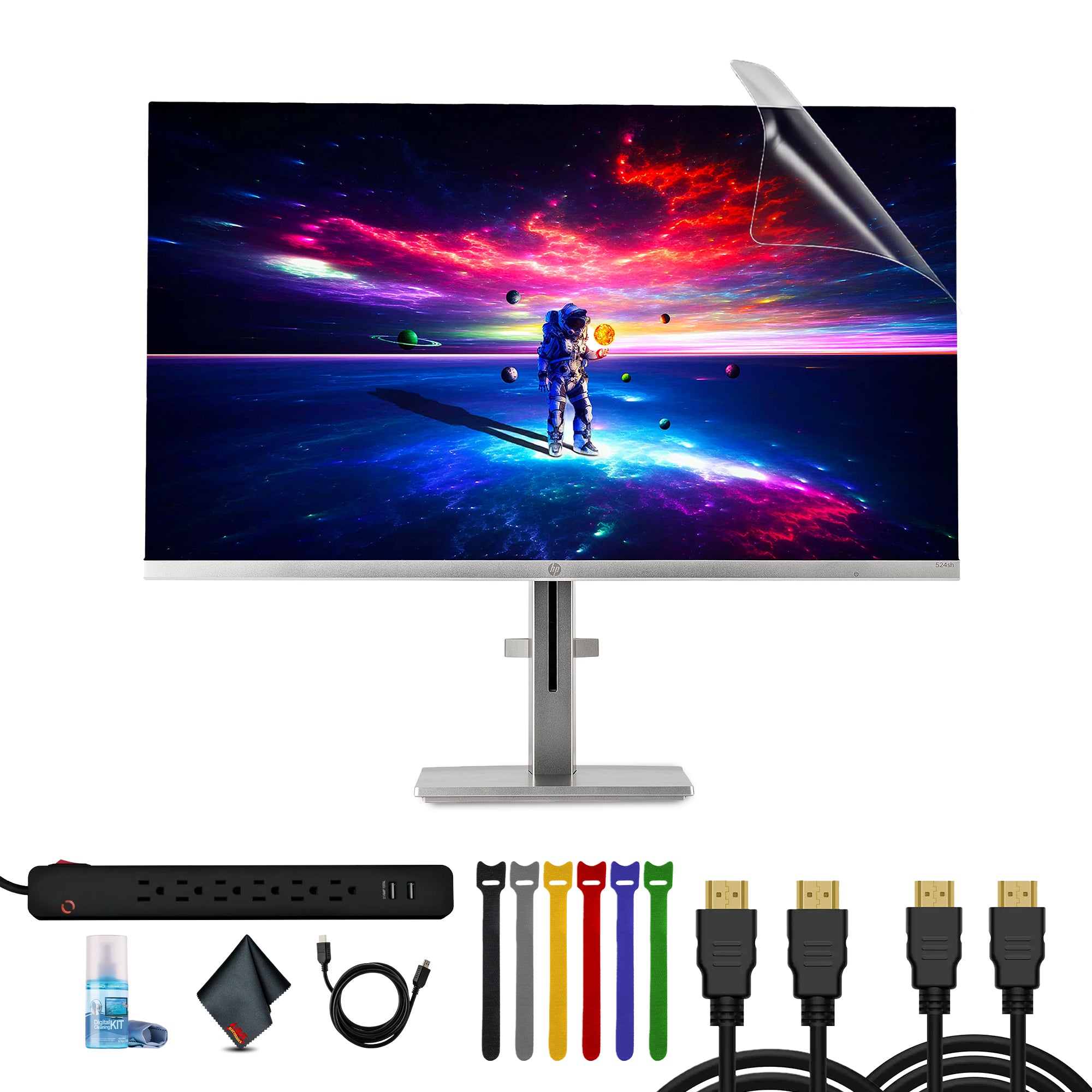HP 524SH 23.8" 16:9 FreeSync IPS Monitor Bundle
