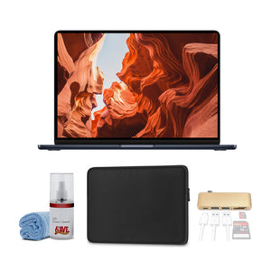 Apple 13" MacBook Air M2 - Midnight Bundle with Accessories