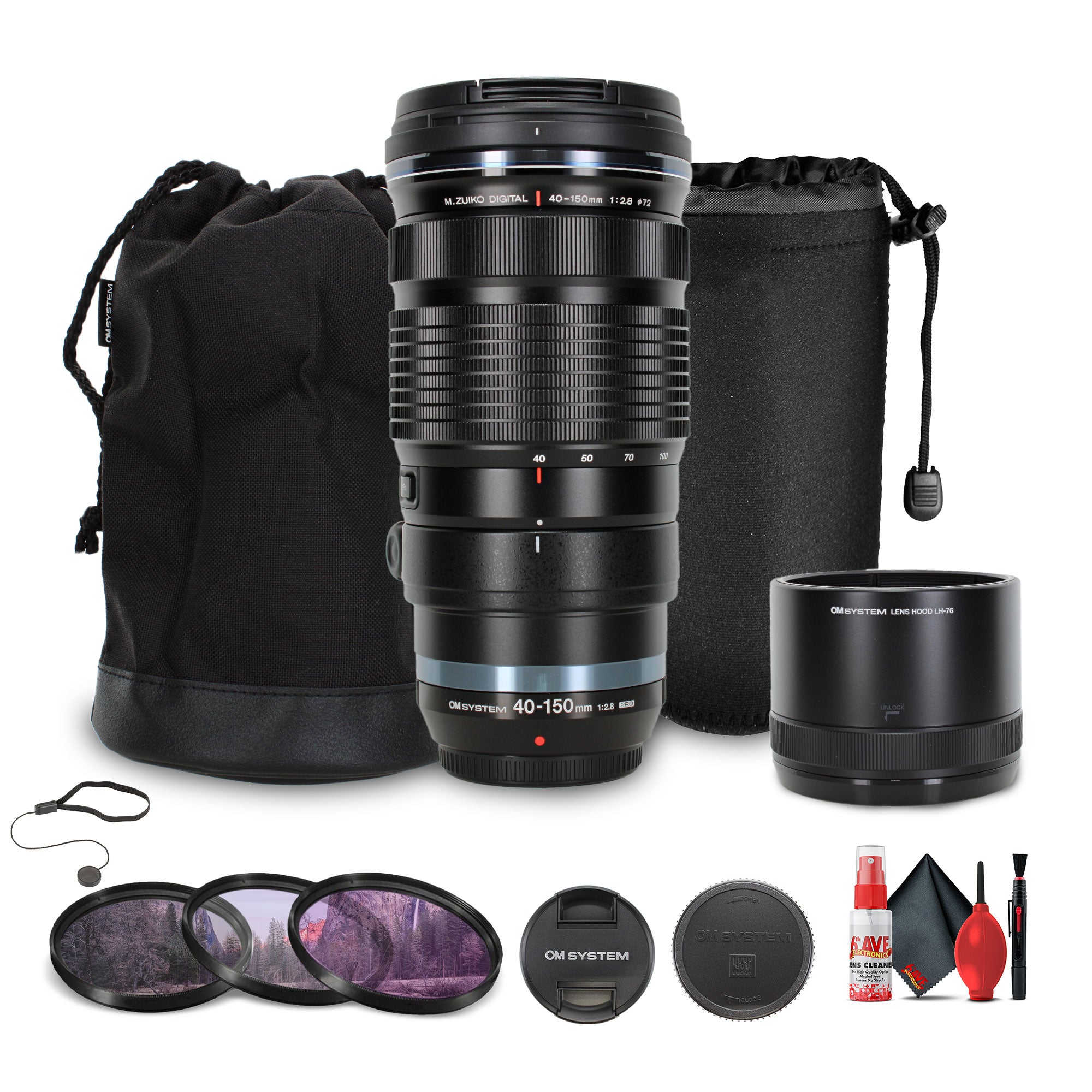 Olympus M.Zuiko Digital ED 40-150mm f/2.8 PRO Lens Bundle