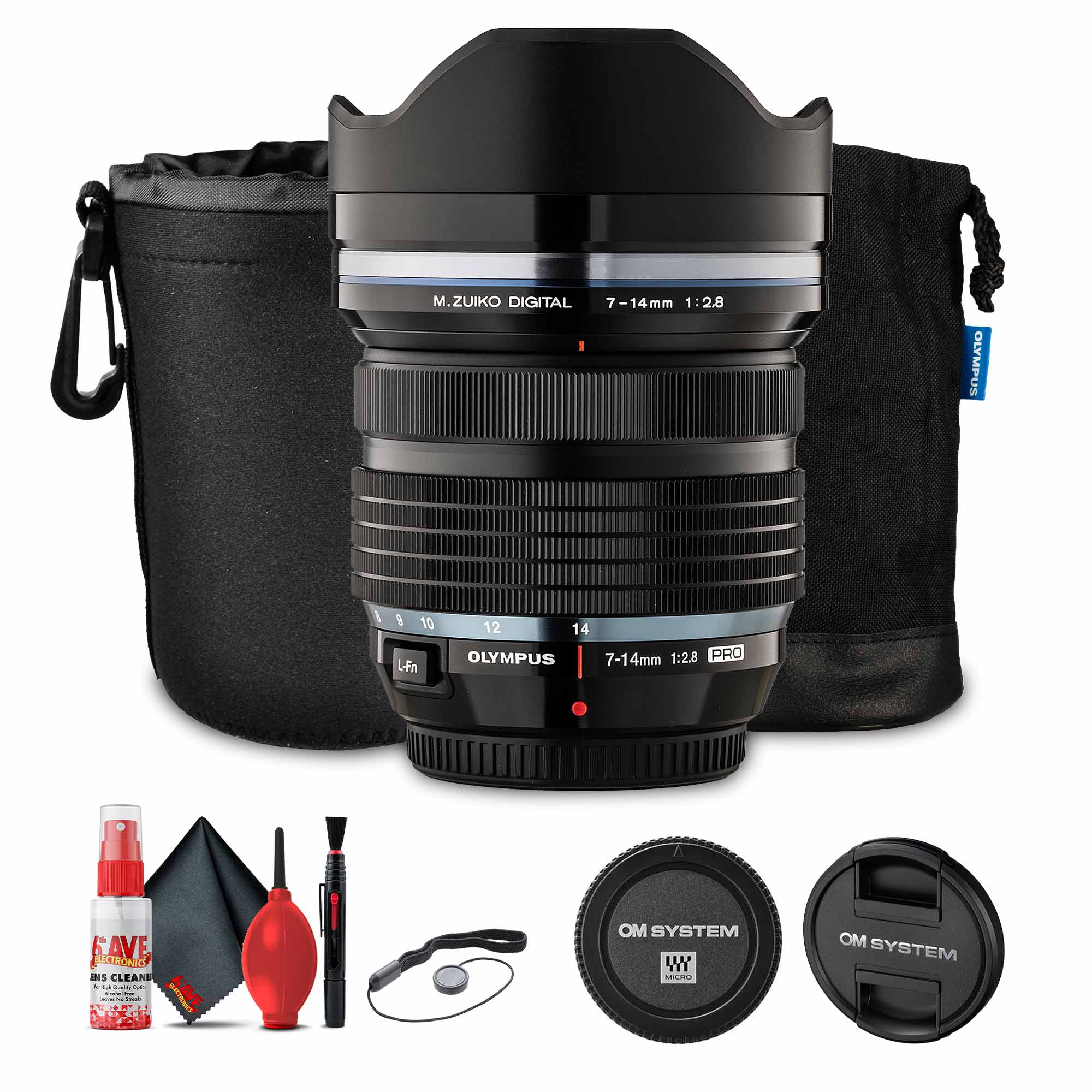 Olympus M.Zuiko Digital ED 7-14mm f/2.8 PRO Lens Bundle