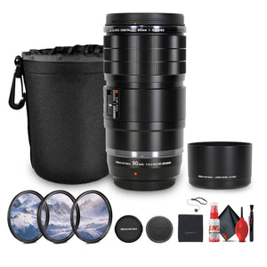 Olympus OM SYSTEM M.Zuiko Digital ED 90mm f/3.5 Macro IS PRO Lens Bundle Olympus