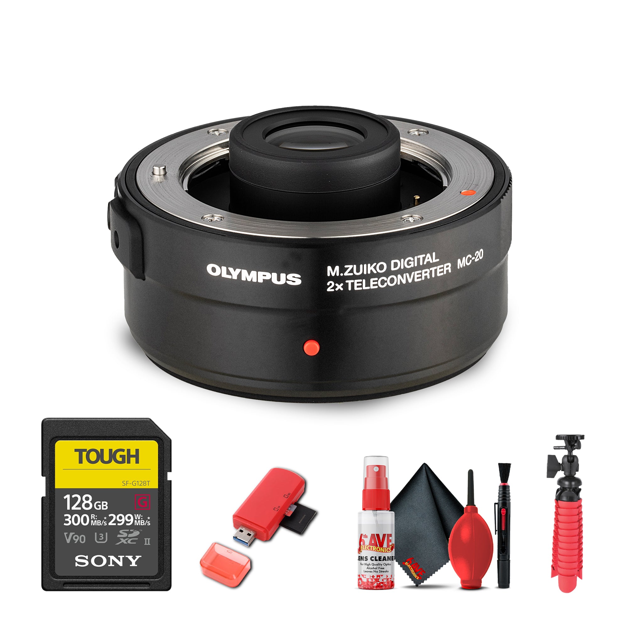 Olympus MC-20 M.Zuiko Digital 2x Teleconverter Bundle