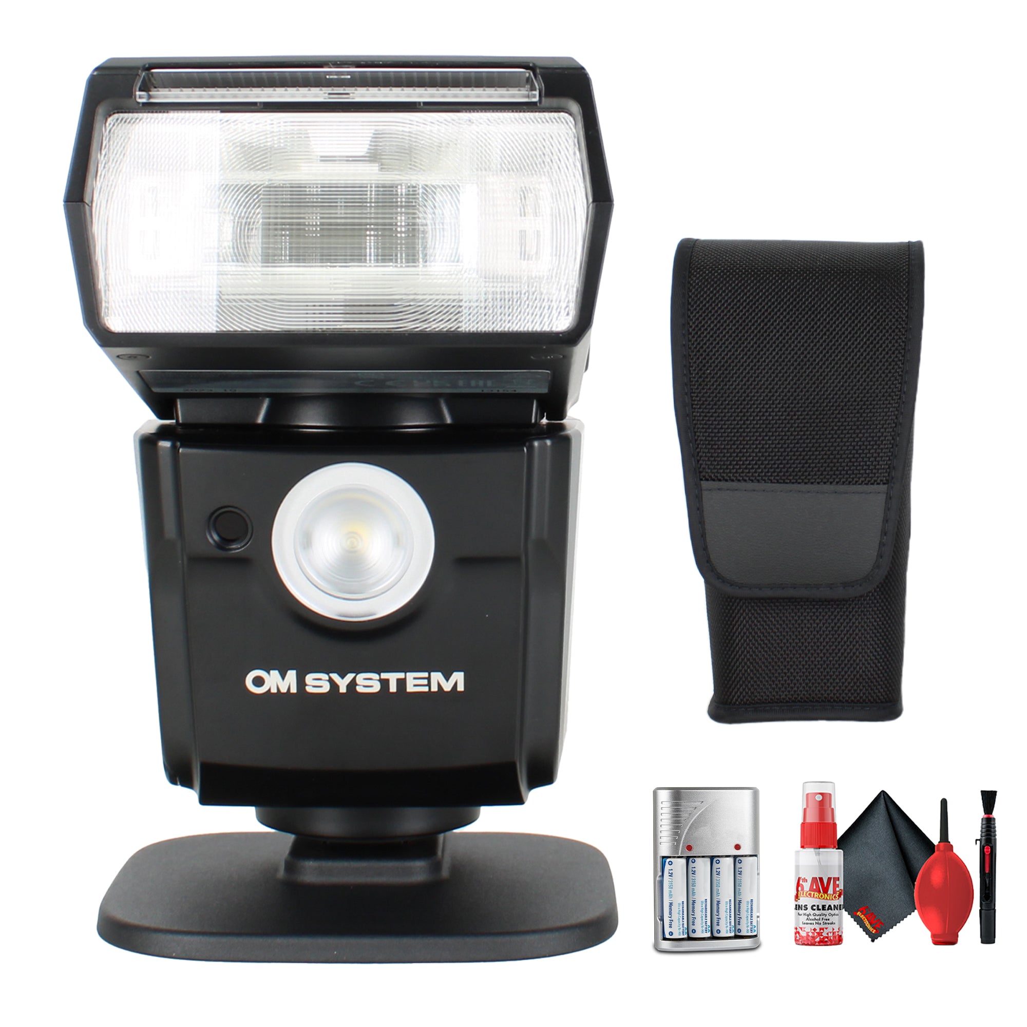 OM SYSTEM FL-700WR Wireless TTL Electronic Flash Bundle
