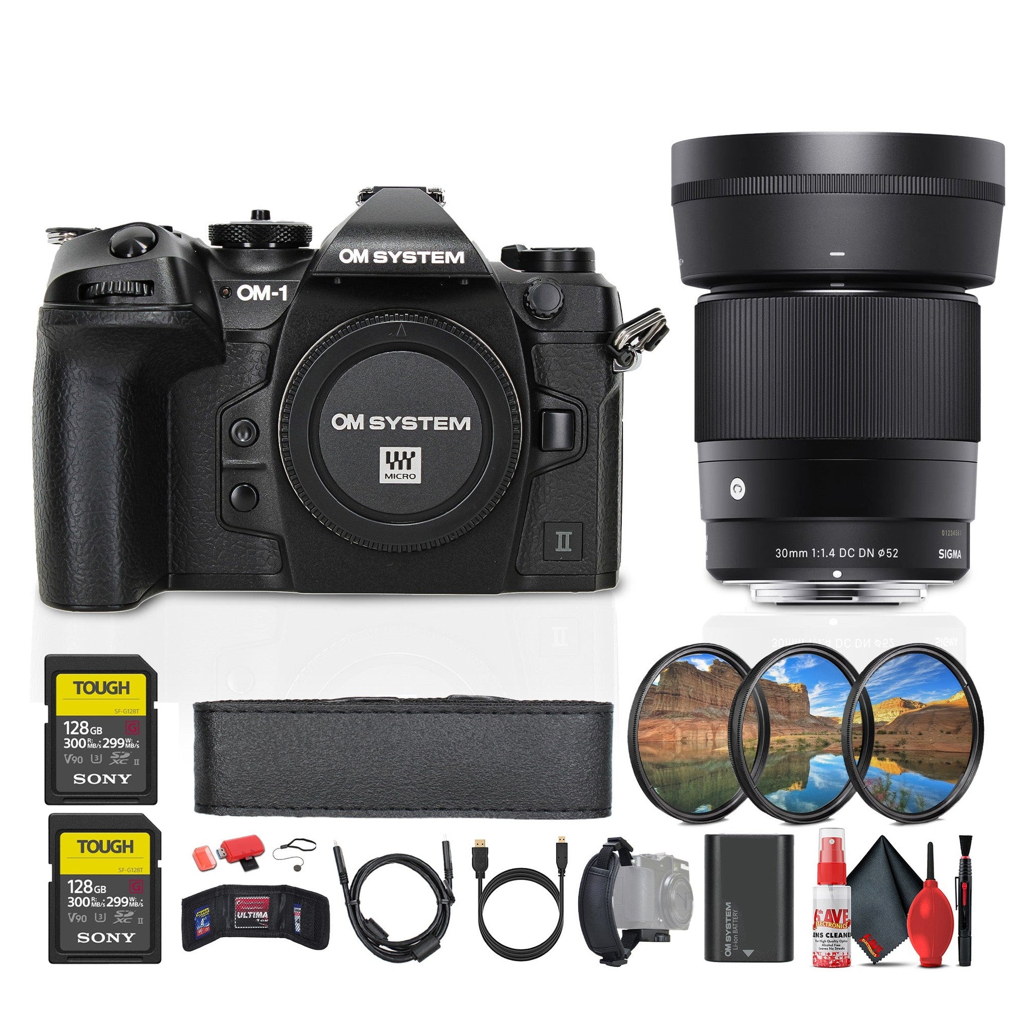 OM SYSTEM OM-1 Mark II Mirrorless Camera Bundle