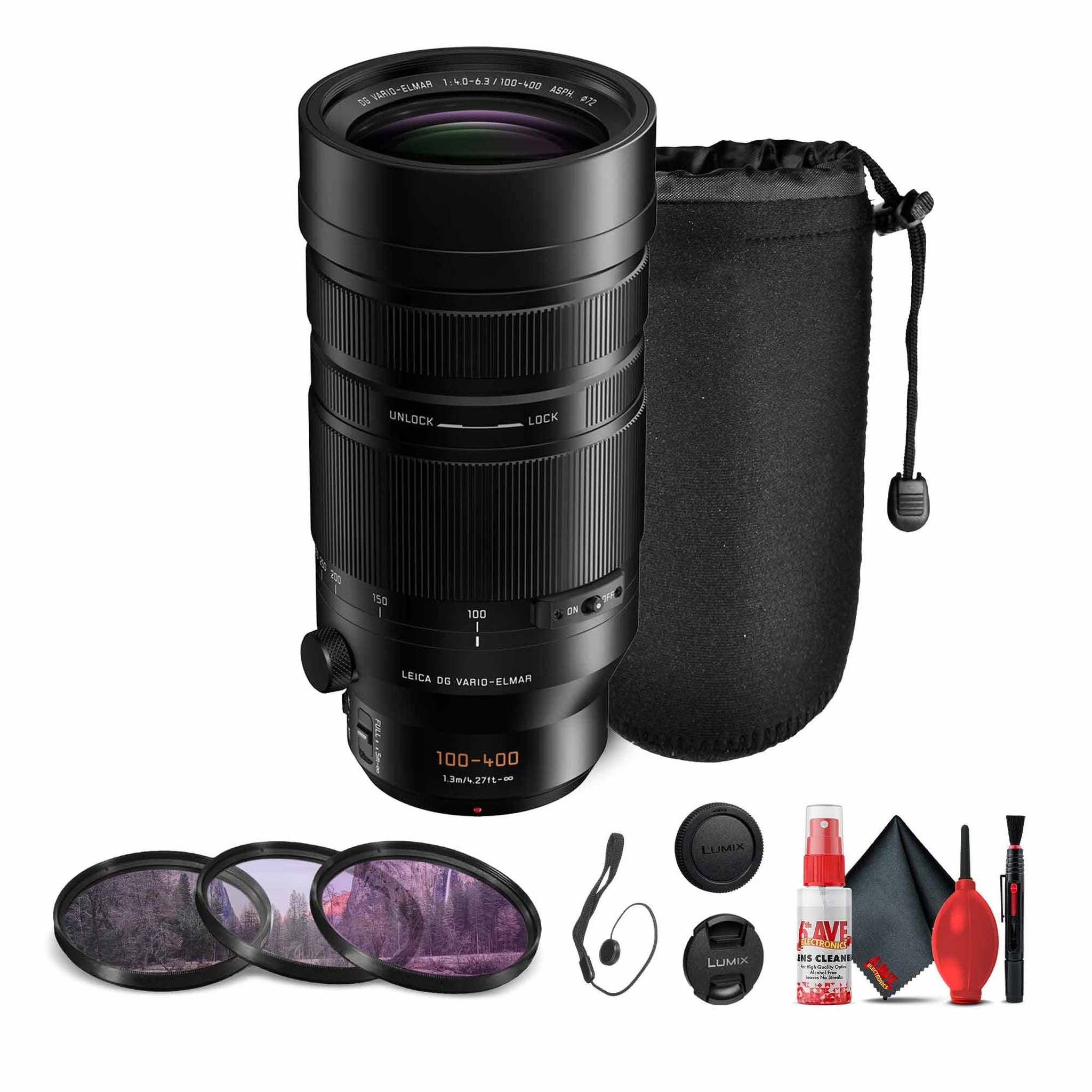 Panasonic Leica DG Vario-Elmar 100-400mm f/4-6.3 II ASPH Lens Bundle Panasonic