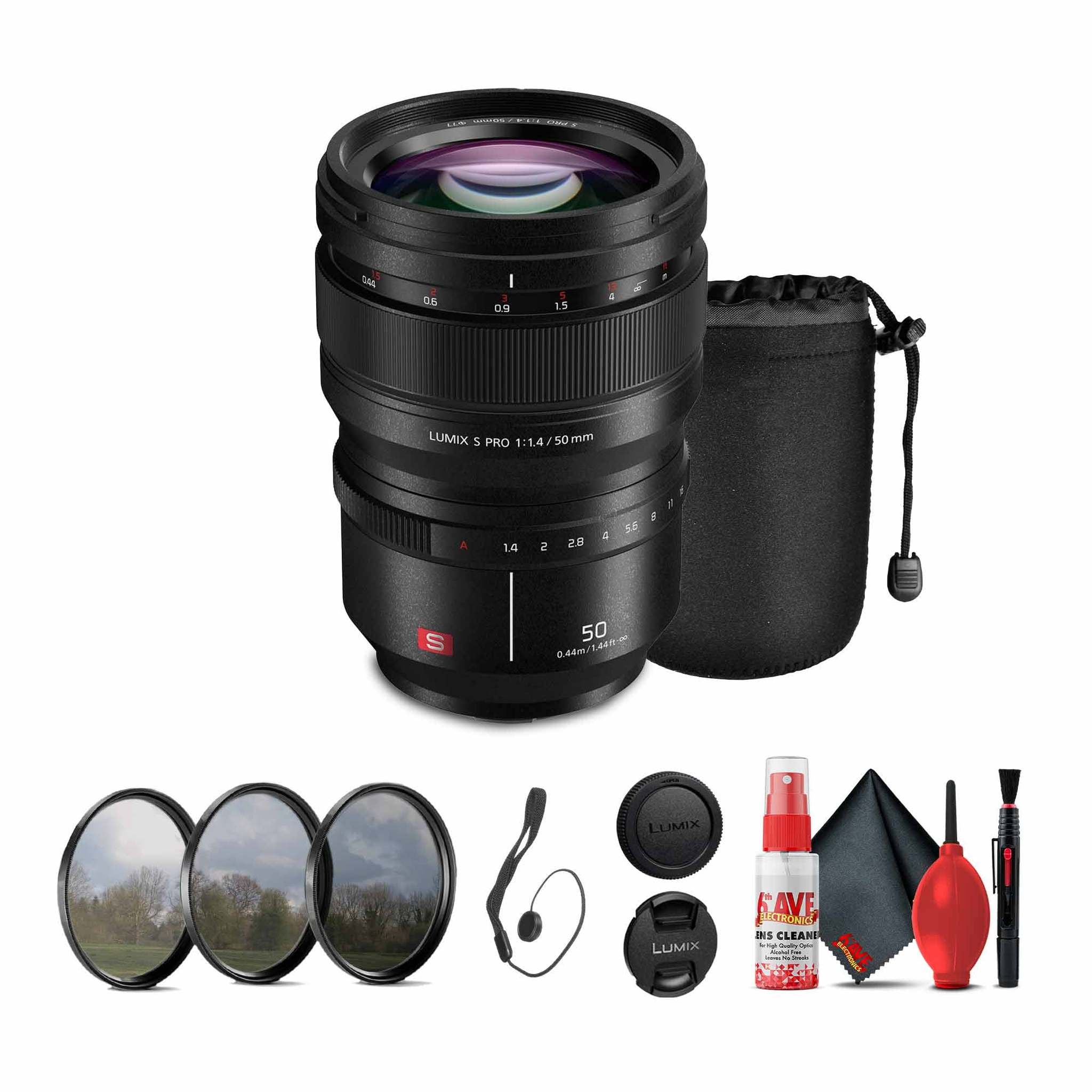 Panasonic Lumix S PRO 50mm f/1.4 Lens Bundle Panasonic