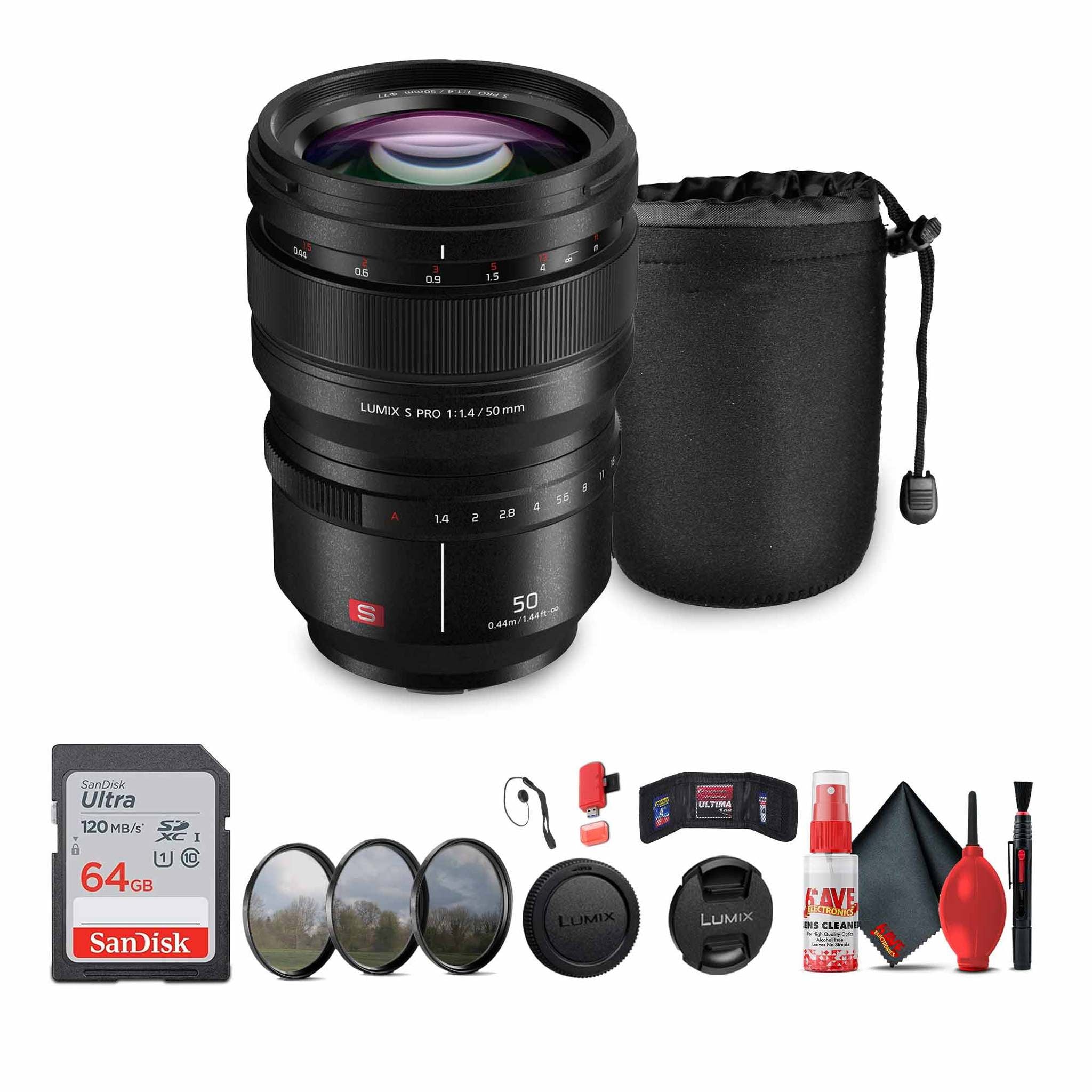 Panasonic Lumix S PRO 50mm f/1.4 Lens Bundle Panasonic
