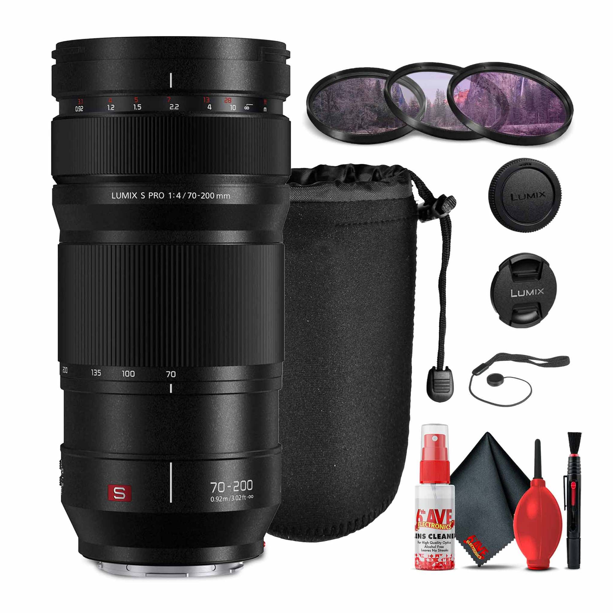 Panasonic Lumix S PRO 70-200mm f/4 O.I.S. Lens Bundle Panasonic