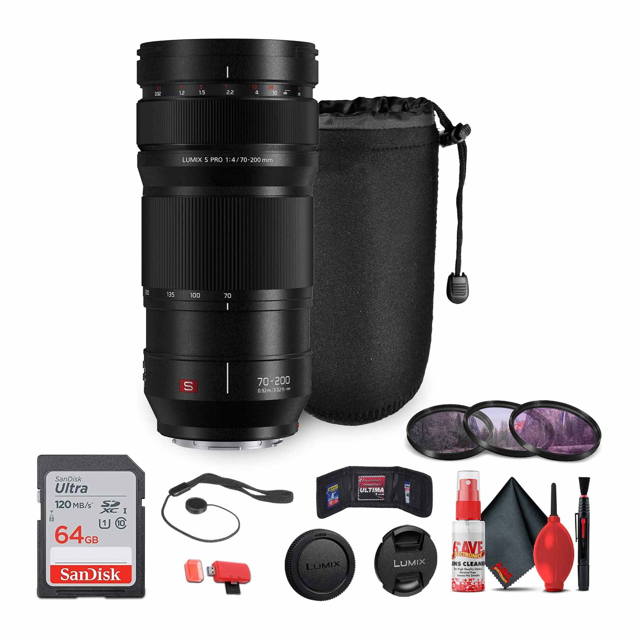 Panasonic Lumix S PRO 70-200mm f/4 O.I.S. Lens Bundle Panasonic