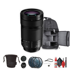 Panasonic Lumix S 70-300mm f/4.5-5.6 Macro Lens Bundle with Accessories Panasonic