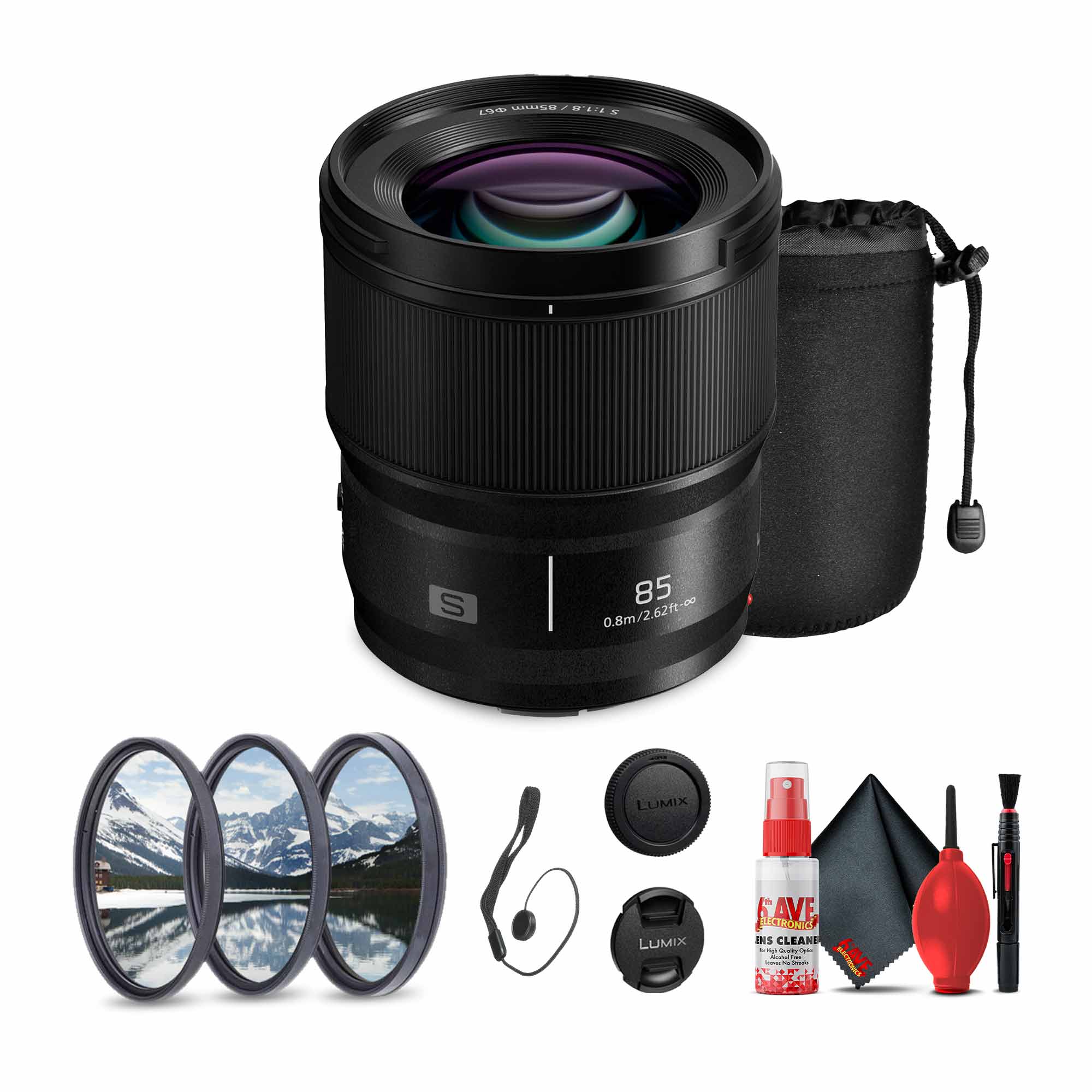 Panasonic Lumix S 85mm f/1.8 Lens Bundle