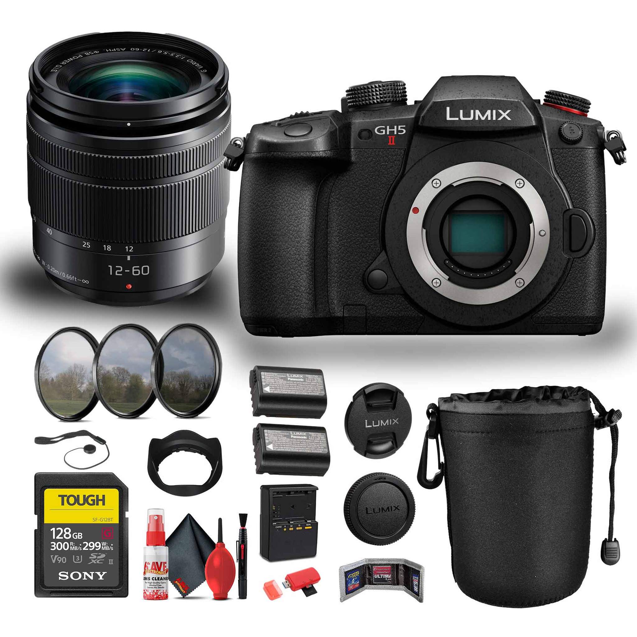 Panasonic Lumix GH5 II Mirrorless Camera with 12-60mm f/3.5-5.6 Bundle Panasonic