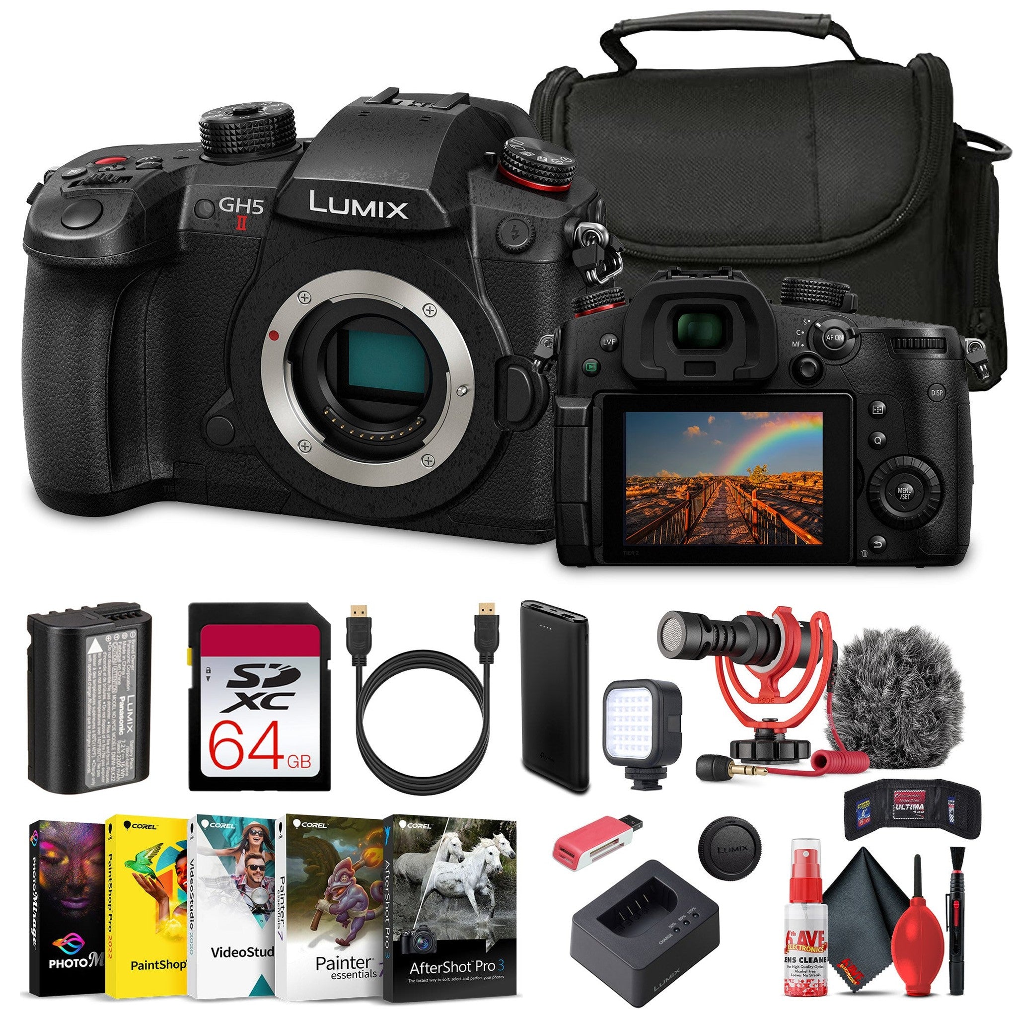 Panasonic Lumix GH5 II Mirrorless Camera DC-GH5M2BODY Bundle