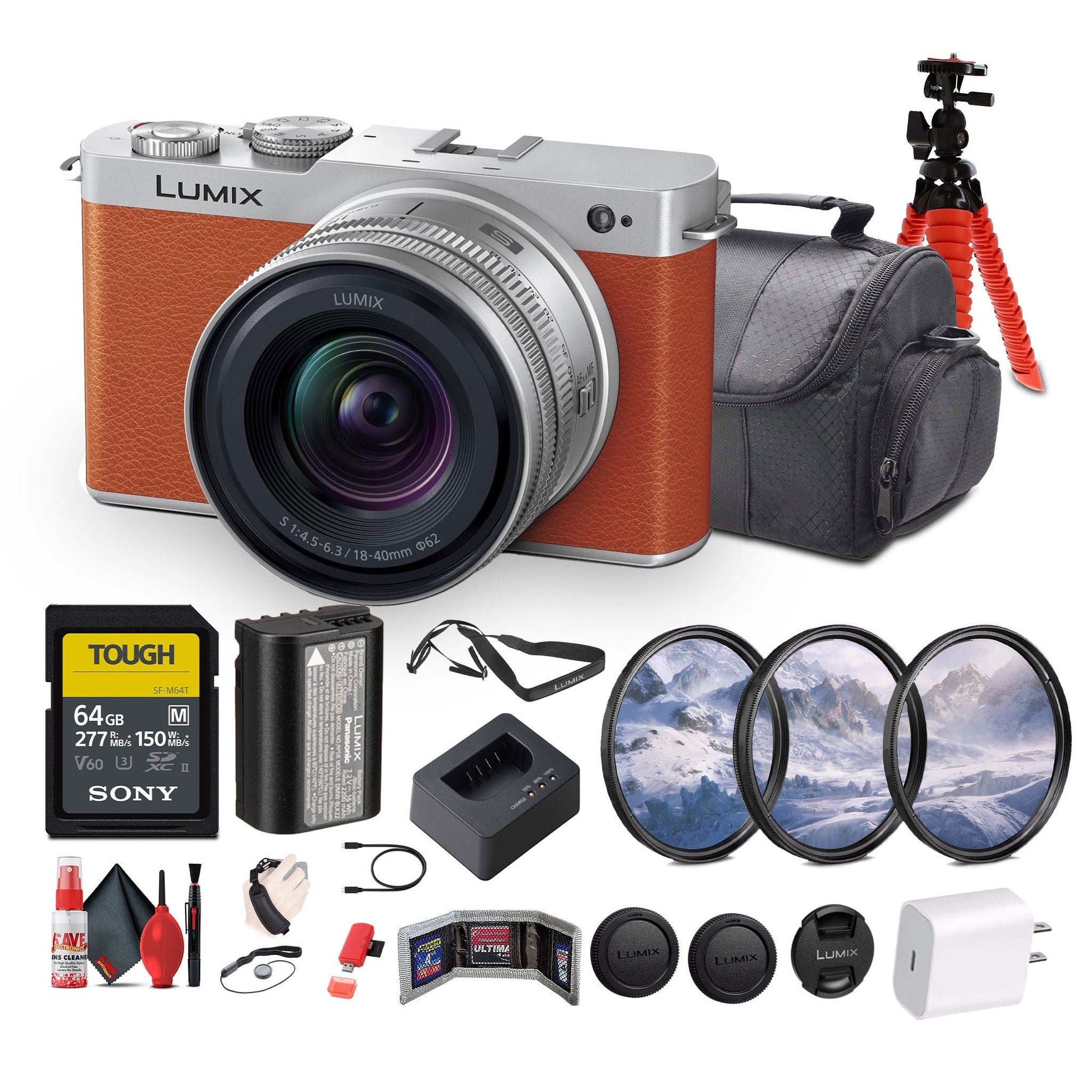 Panasonic Lumix S9 Mirrorless Camera with S 20-60mm f/3.5-5.6 Lens Bundle