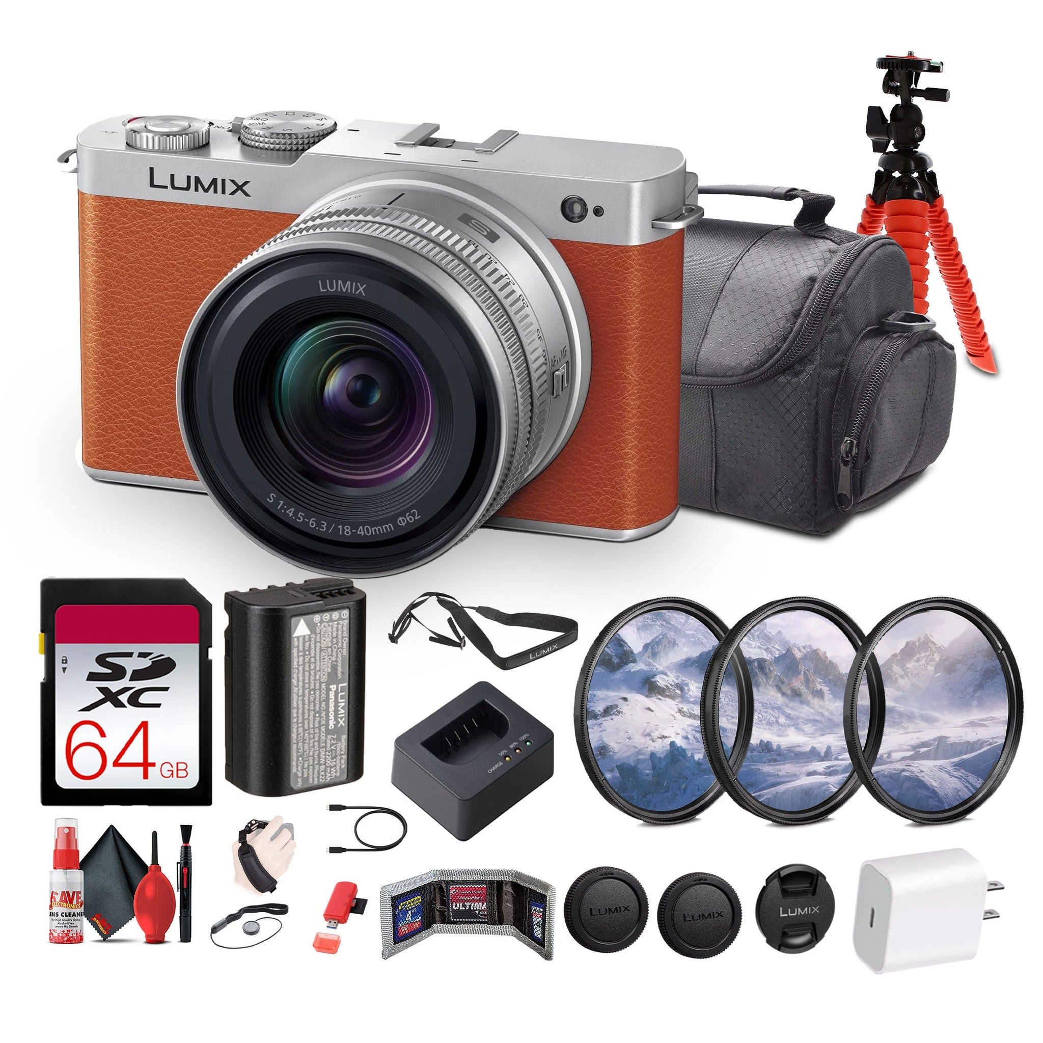 Panasonic Lumix S9 Mirrorless Camera with S 20-60mm f/3.5-5.6 Lens Bundle