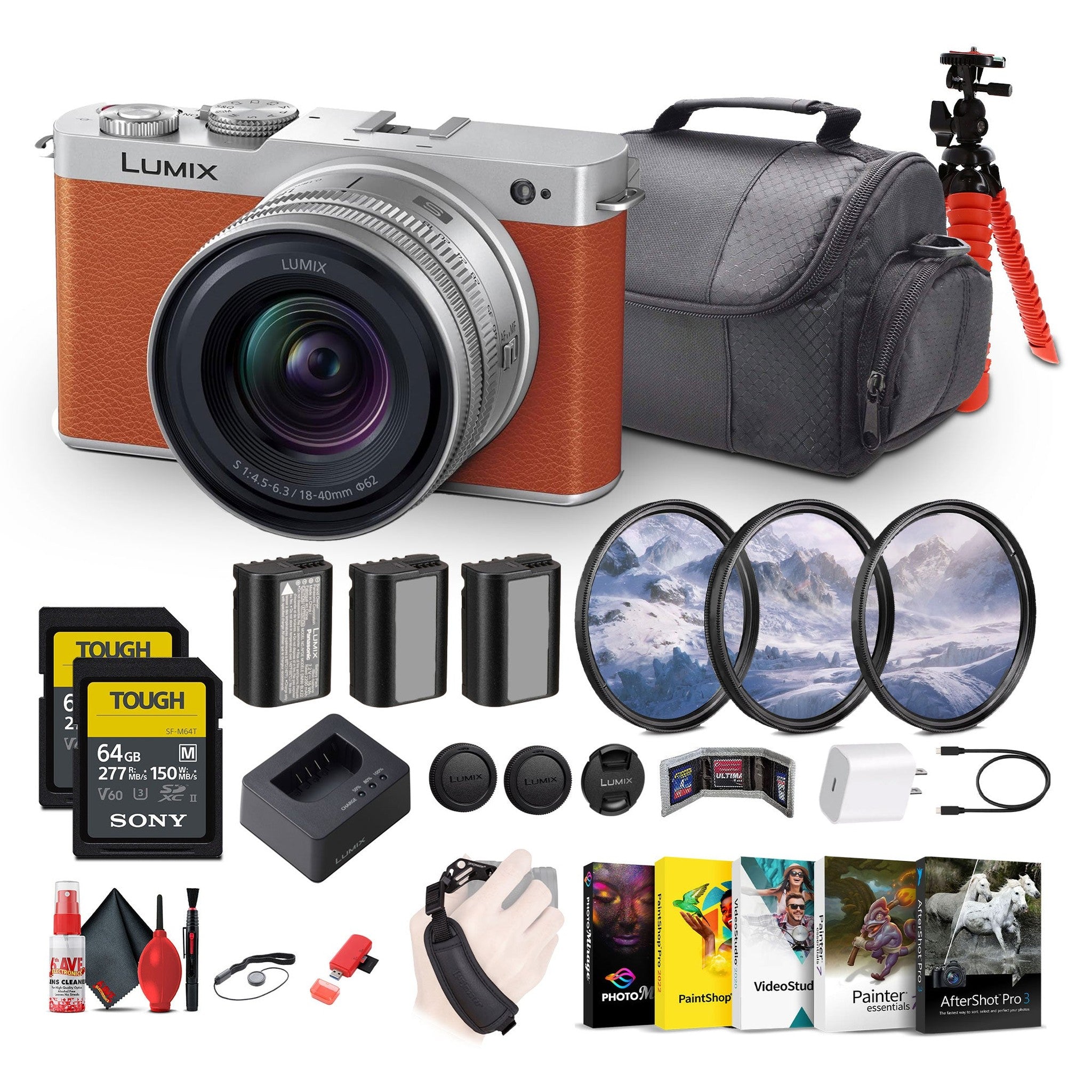 Panasonic Lumix S9 Mirrorless Camera with S 20-60mm f/3.5-5.6 Lens Bundle