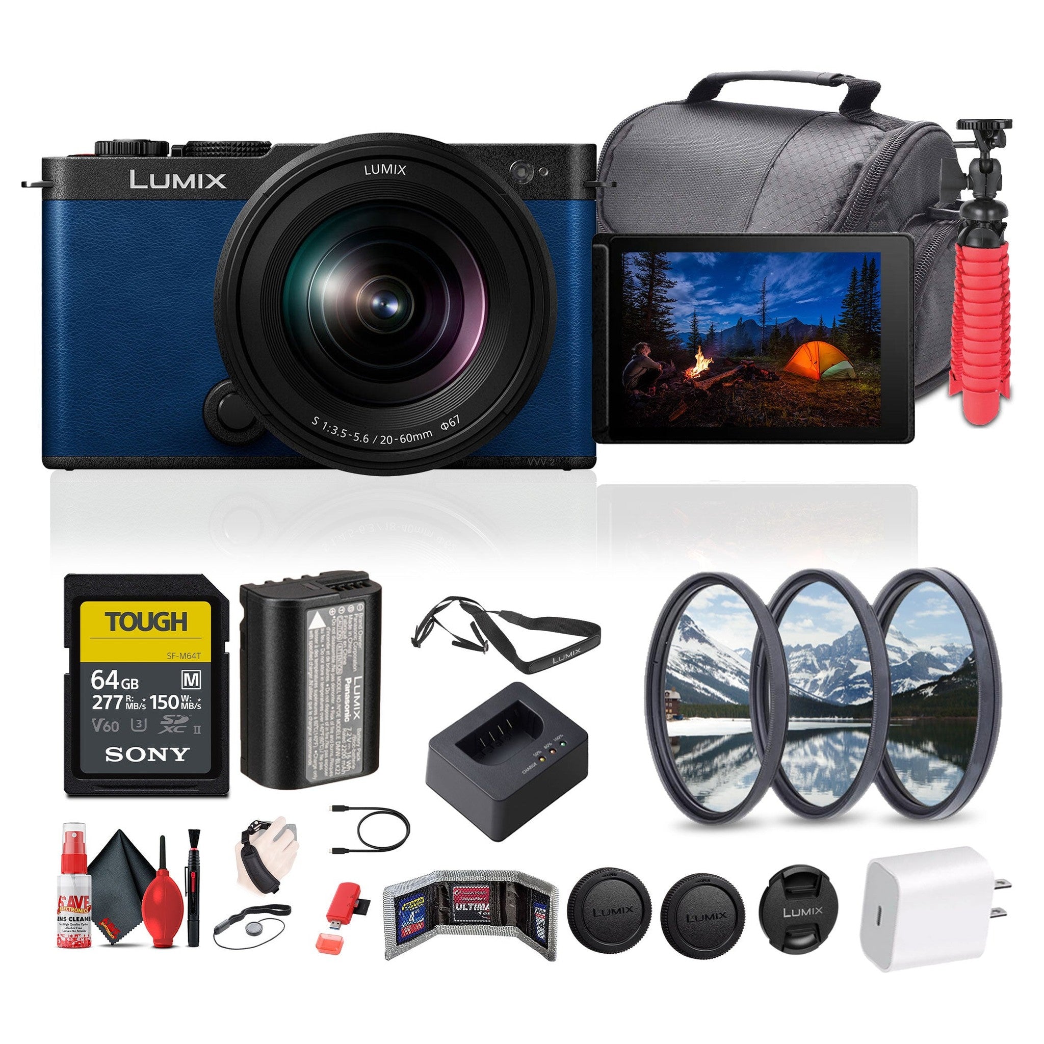 Panasonic Lumix S9 Mirrorless Camera with S 20-60mm f/3.5-5.6 Lens Bundle Panasonic