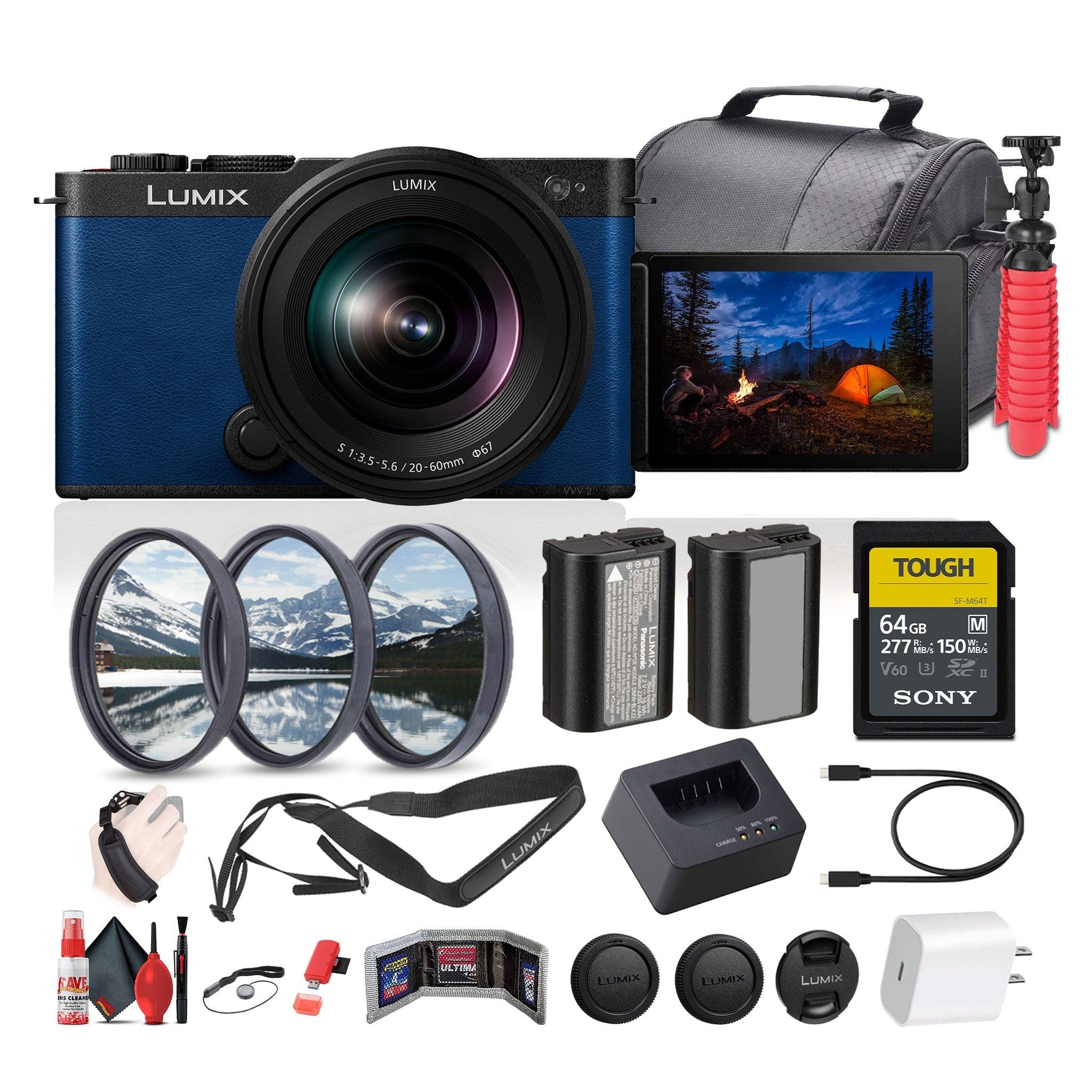 Panasonic Lumix S9 Mirrorless Camera with S 20-60mm f/3.5-5.6 Lens Bundle Panasonic