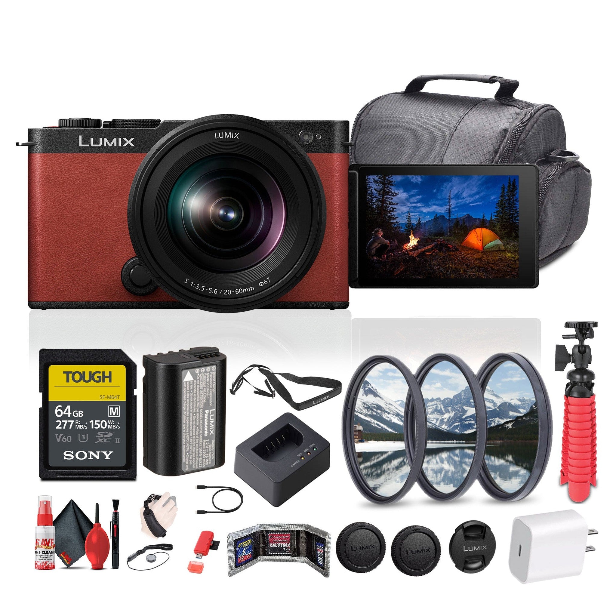 Panasonic Lumix S9 Mirrorless Camera with S 20-60mm f/3.5-5.6 Lens Bundle Panasonic