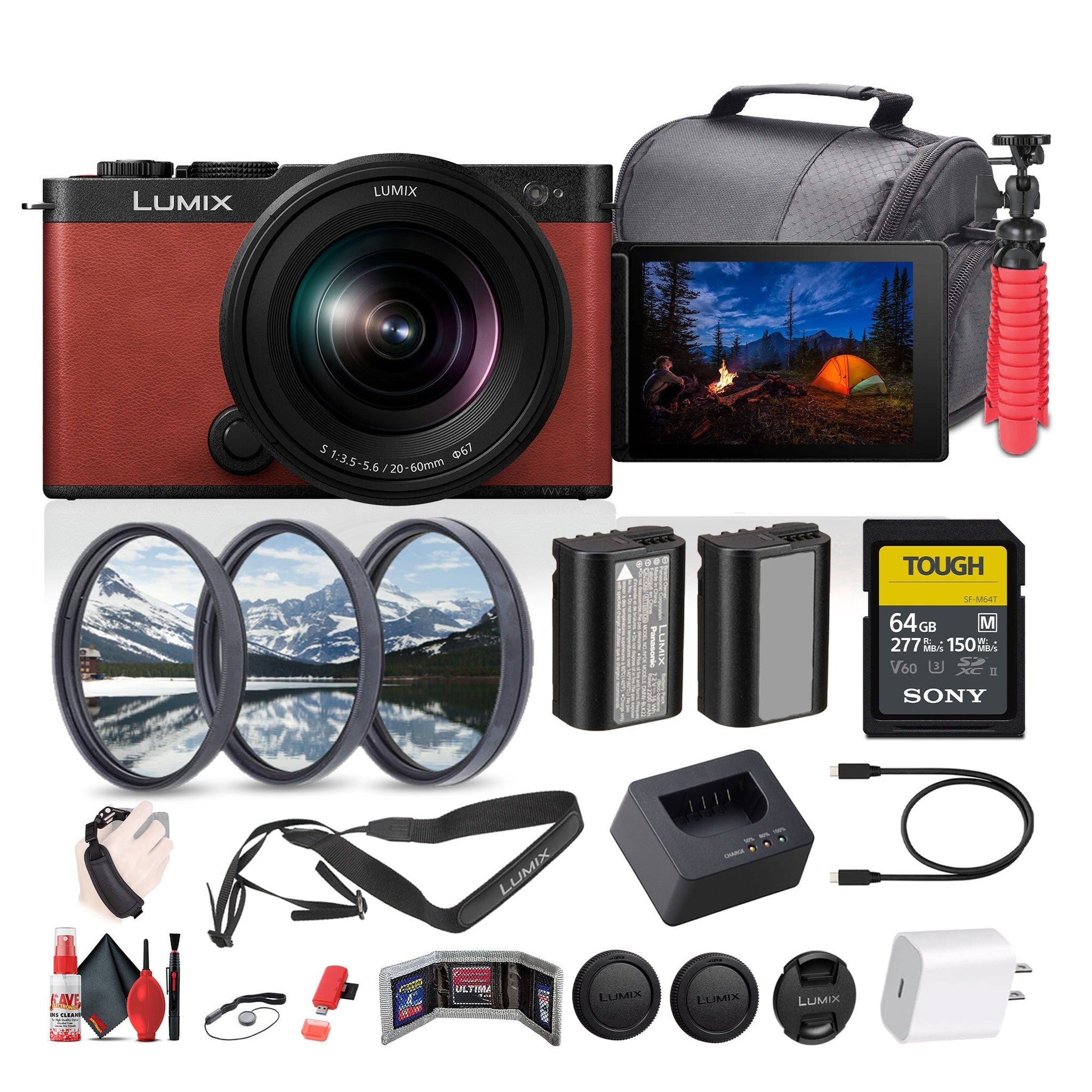 Panasonic Lumix S9 Mirrorless Camera with S 20-60mm f/3.5-5.6 Lens Bundle Panasonic