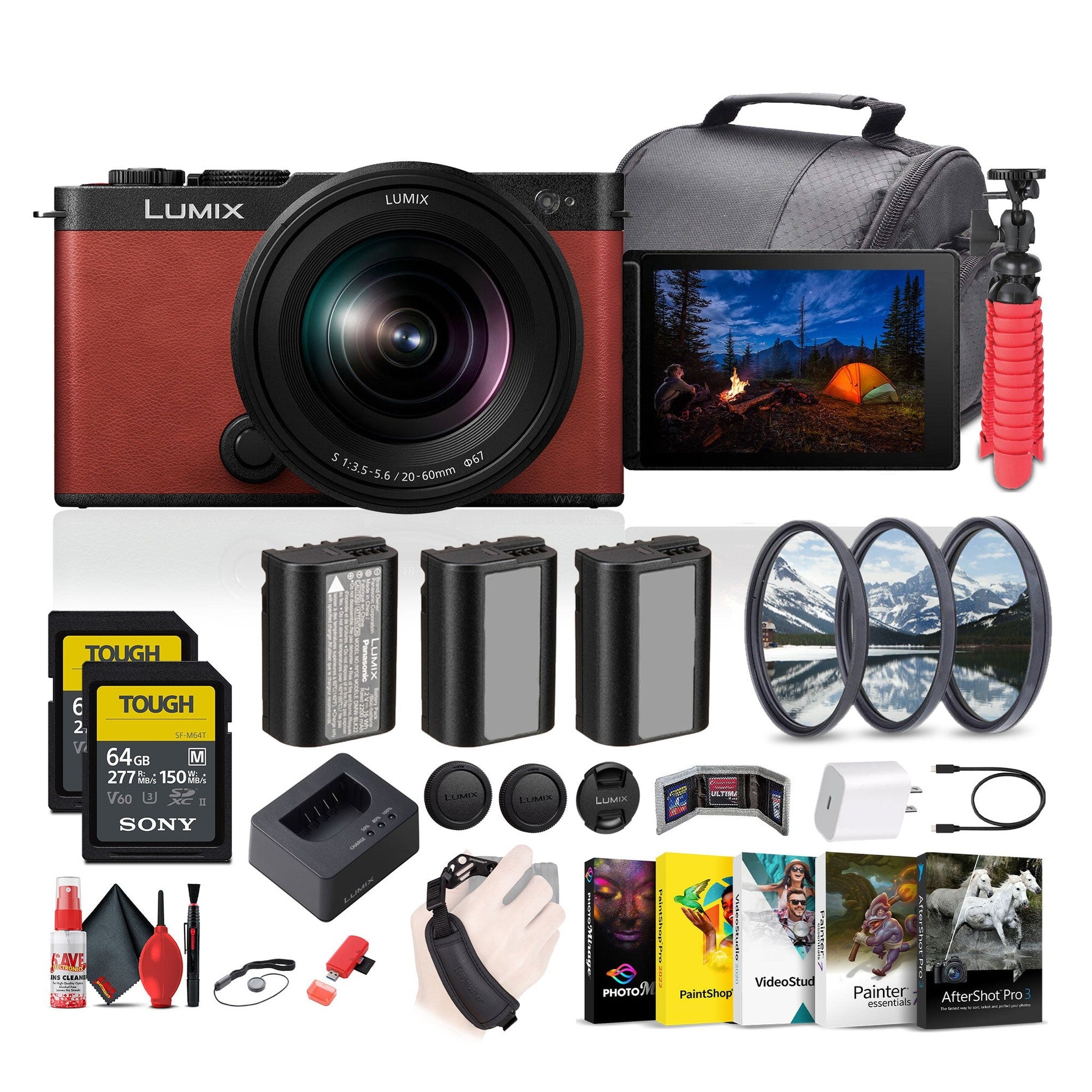 Panasonic Lumix S9 Mirrorless Camera with S 20-60mm f/3.5-5.6 Lens Bundle Panasonic