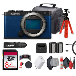 Panasonic Lumix S9 Mirrorless Camera Blue Bundle with Accessories