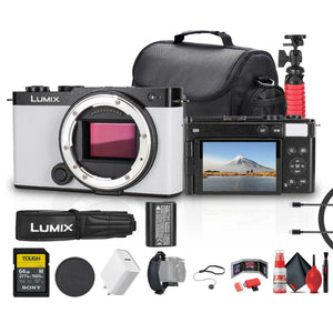 Panasonic Lumix S9 Mirrorless Camera White Bundle with Accessories Panasonic