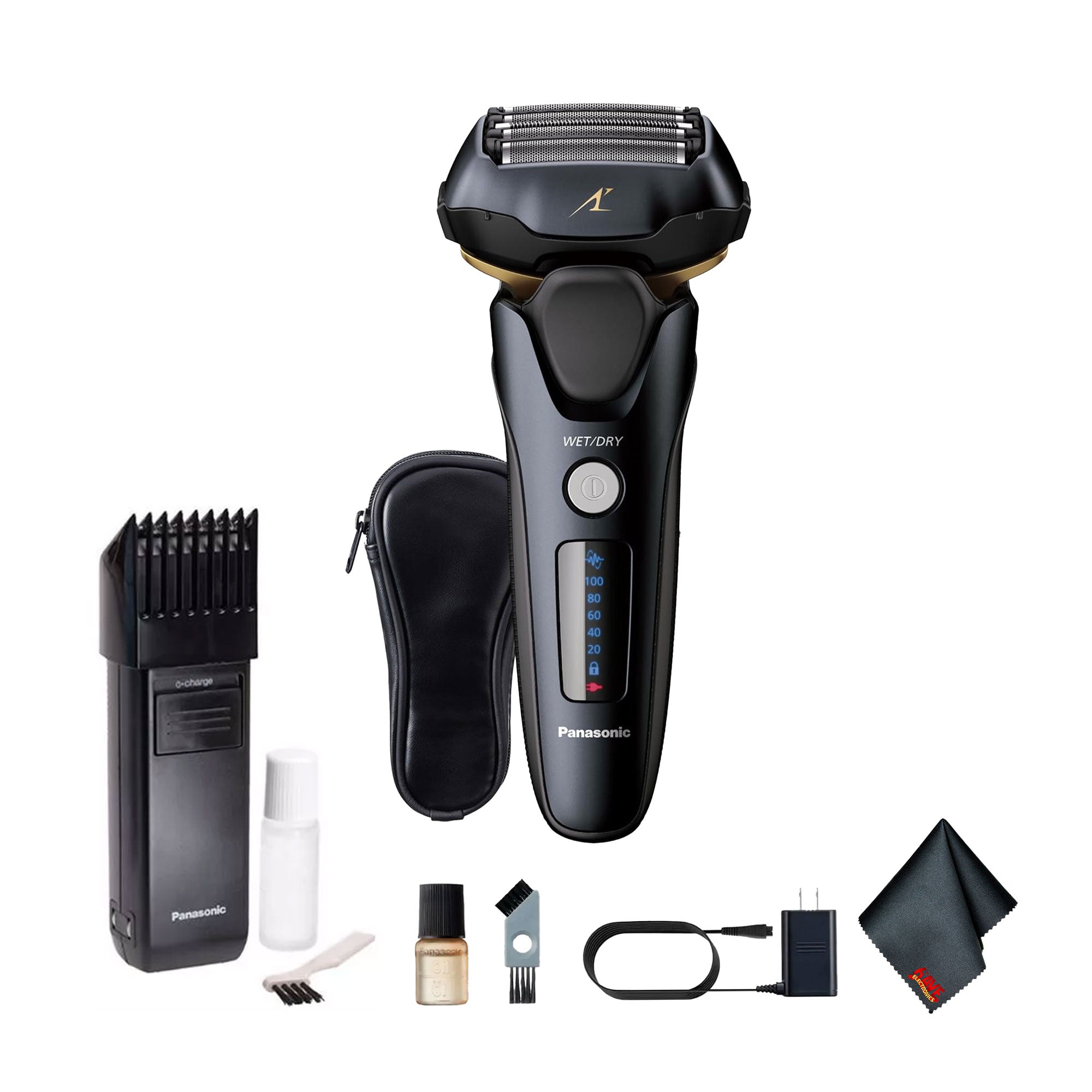 Panasonic ARC5 Advanced 5-Blade Men's Electric Shaver ES-LV67-K Bundle