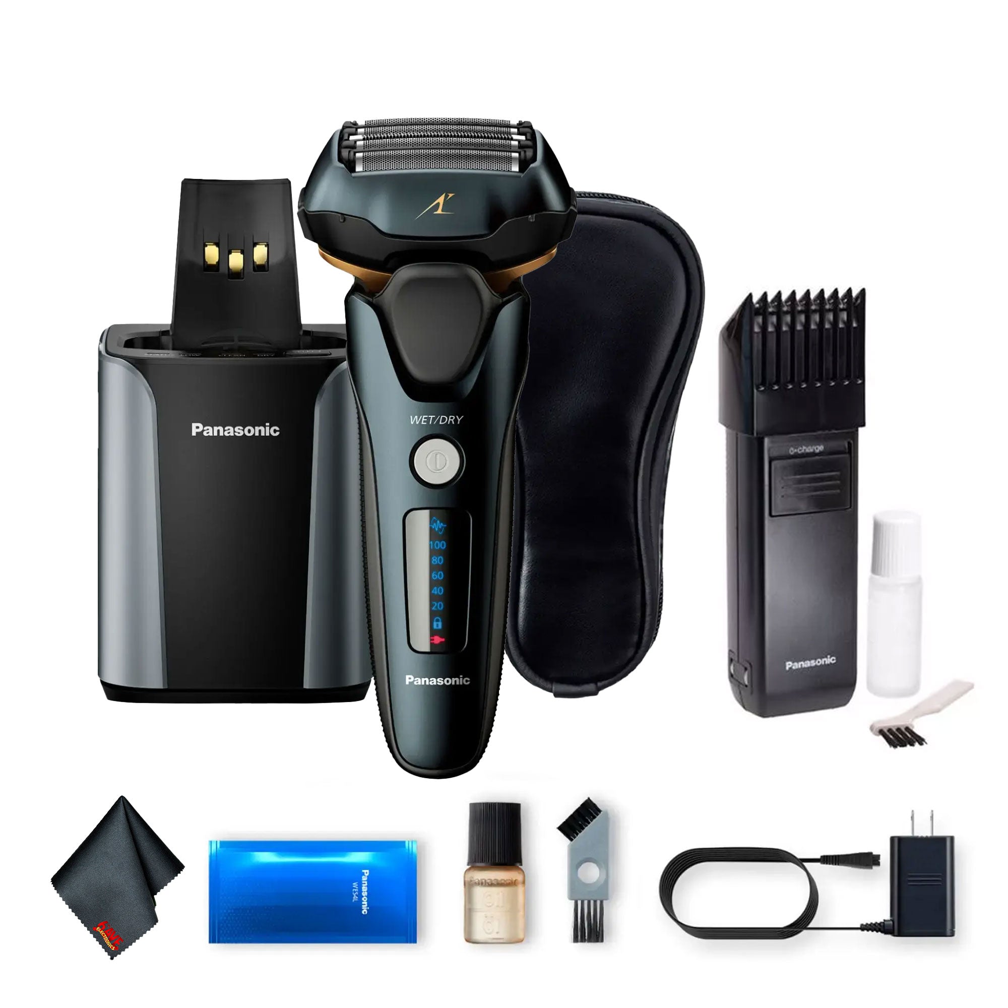 Panasonic ARC5 Advanced 5-Blade Men's Electric Shaver ES-LV97-K Bundle