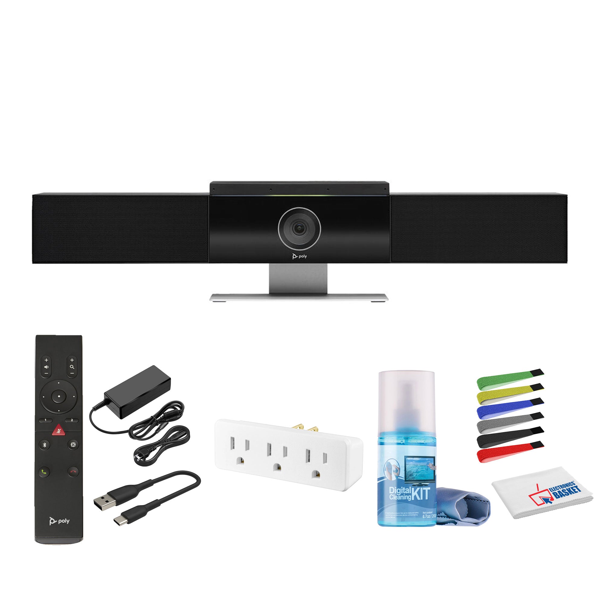 Poly Studio 4K USB Video Conference System Bundle with Accessories