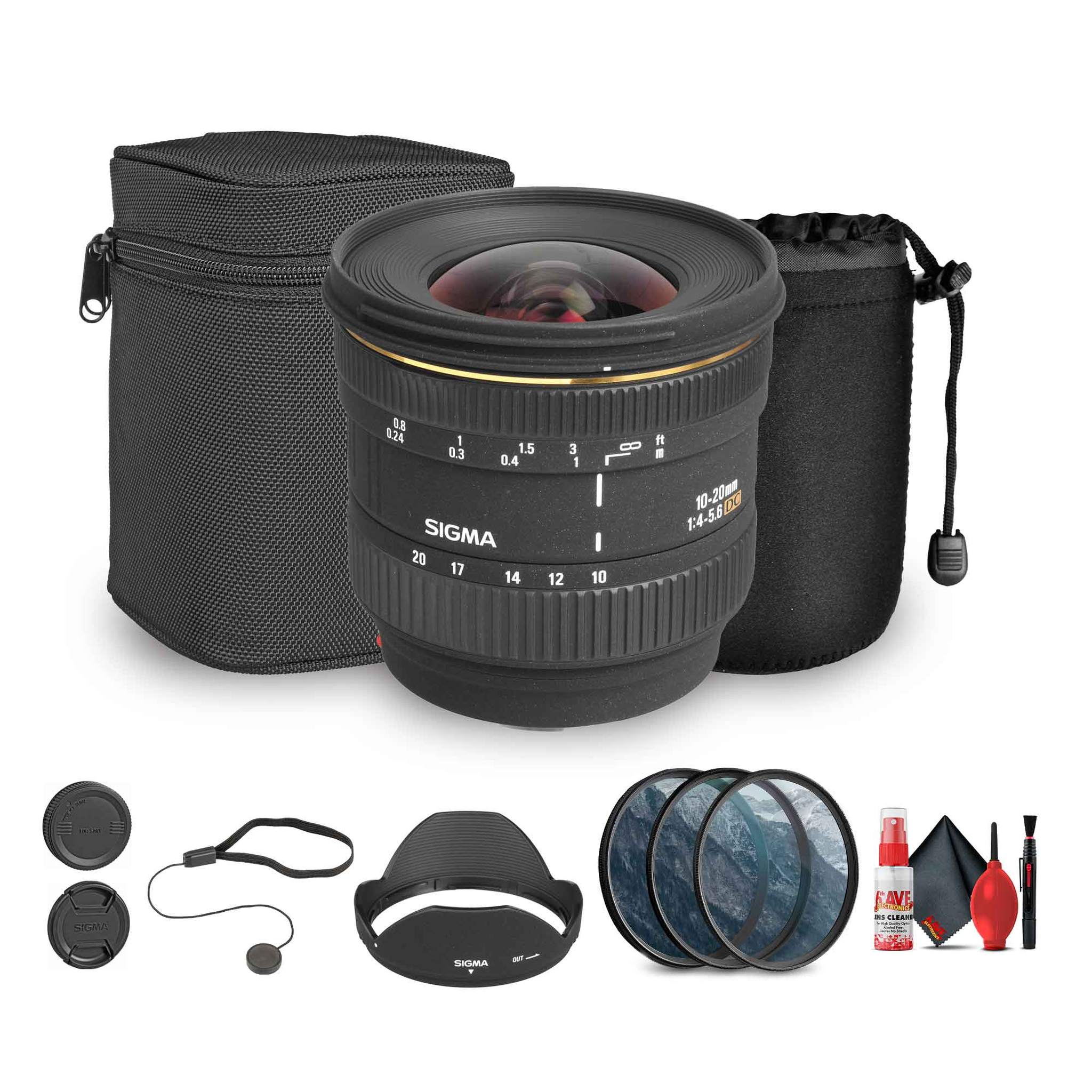 Sigma 10-20mm f/4-5.6D EX DC Lens for Sony A Bundle Sigma