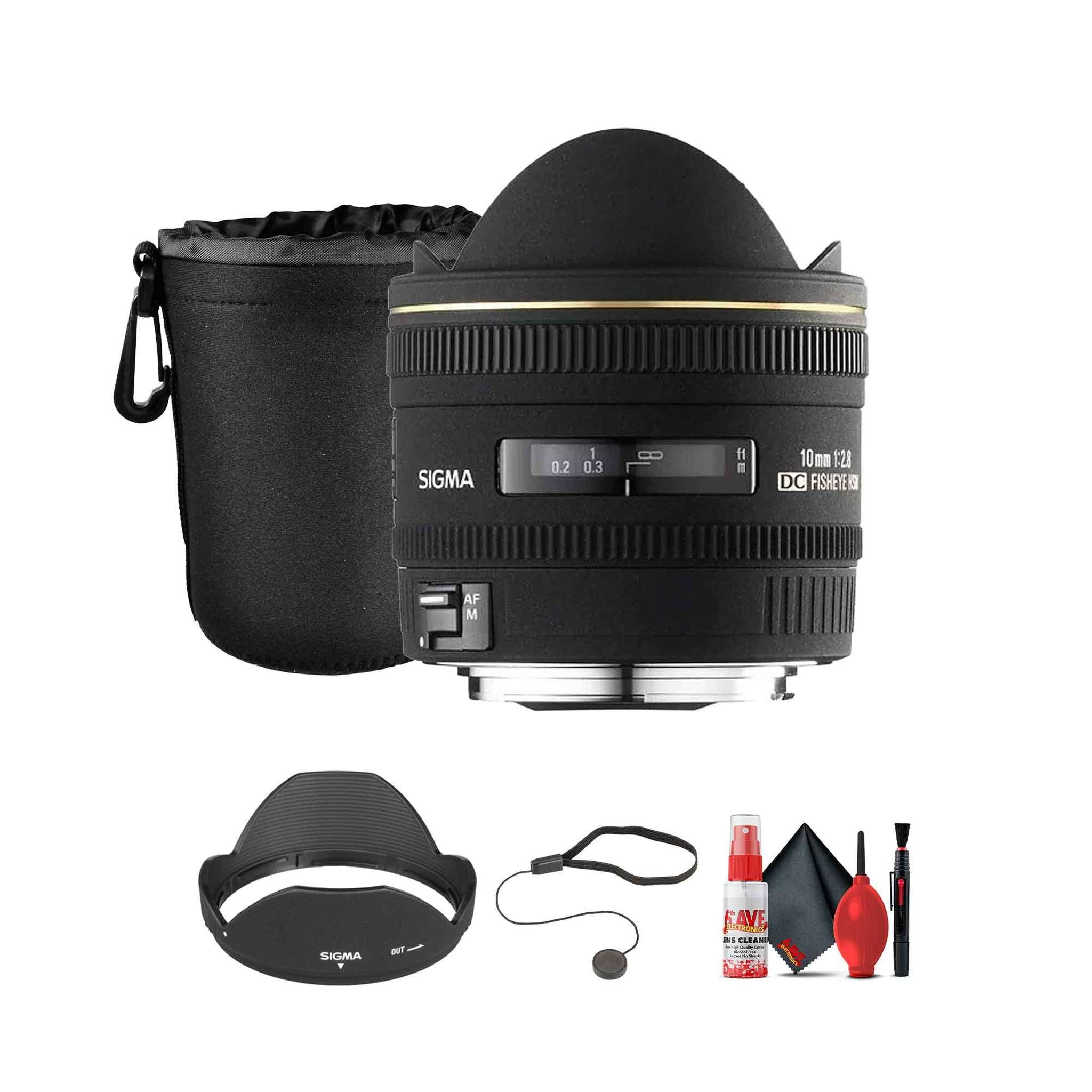 Sigma 10mm f/2.8 EX DC HSM Fisheye Lens for Sigma Digital Camera Bundle Sigma