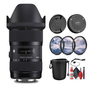 Sigma 18-35mm f/1.8 DC HSM Art Lens for Nikon Bundle Sigma