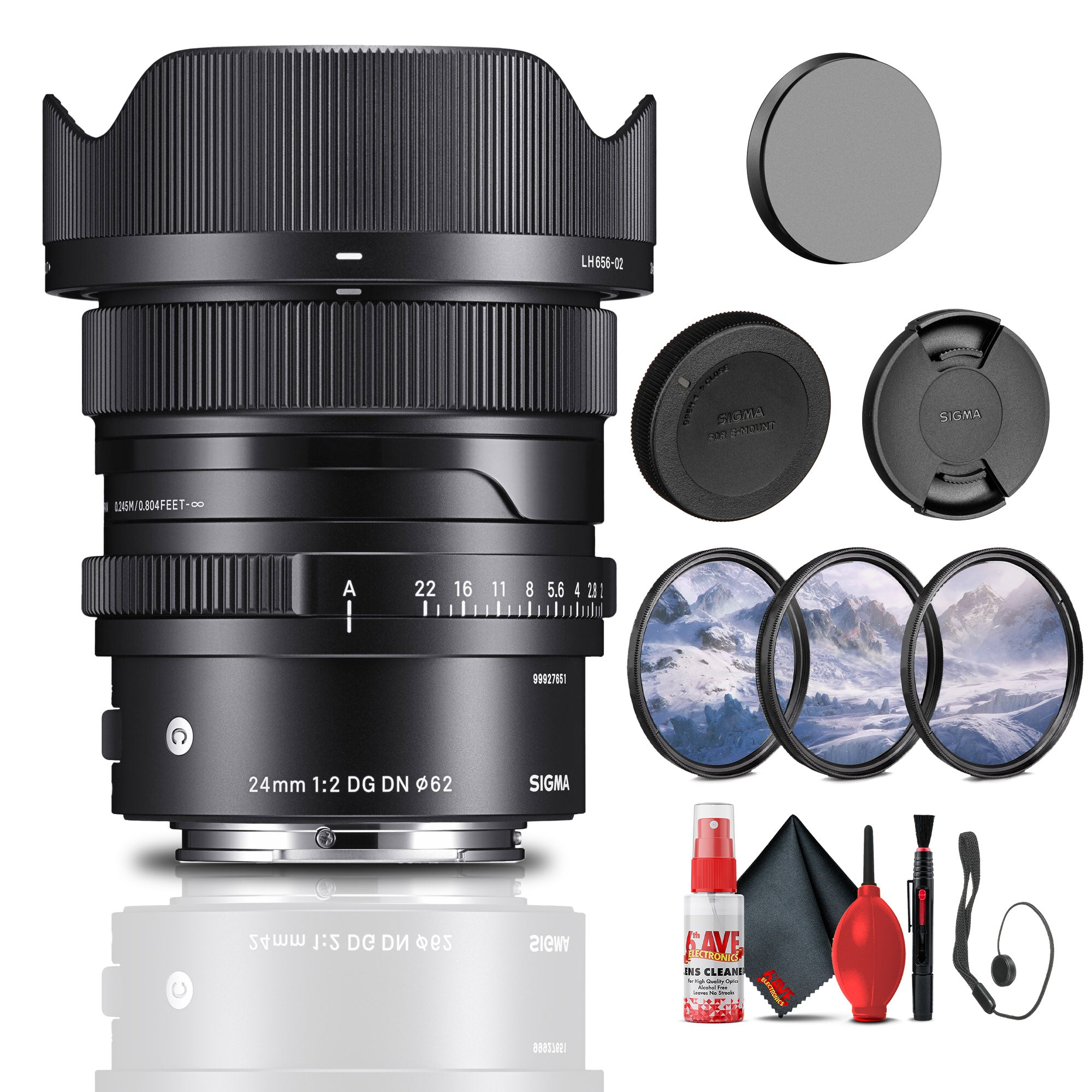 Sigma 24mm f/2 DG DN Contemporary Lens for Sony E Bundle