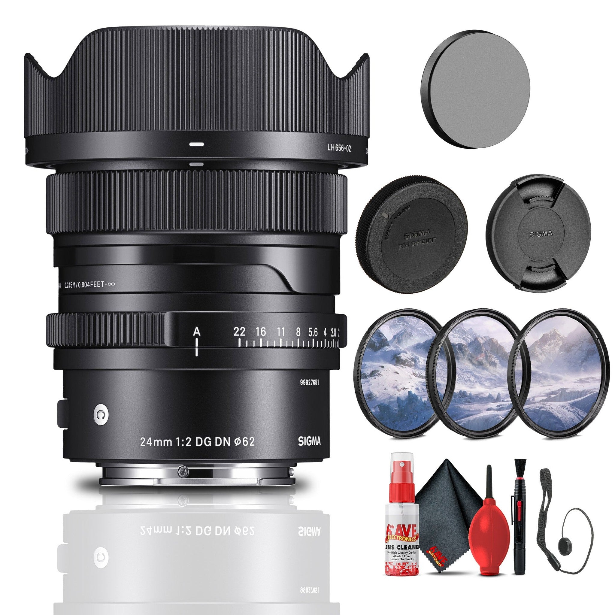 Sigma 24mm f/2 DG DN Contemporary Lens for Sony E Bundle Sigma