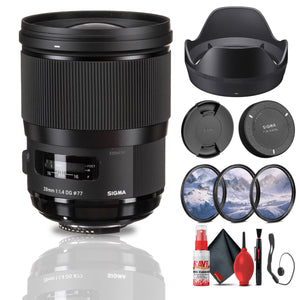 Sigma 28mm f/1.4 DG HSM Art Lens for Nikon F Bundle Sigma