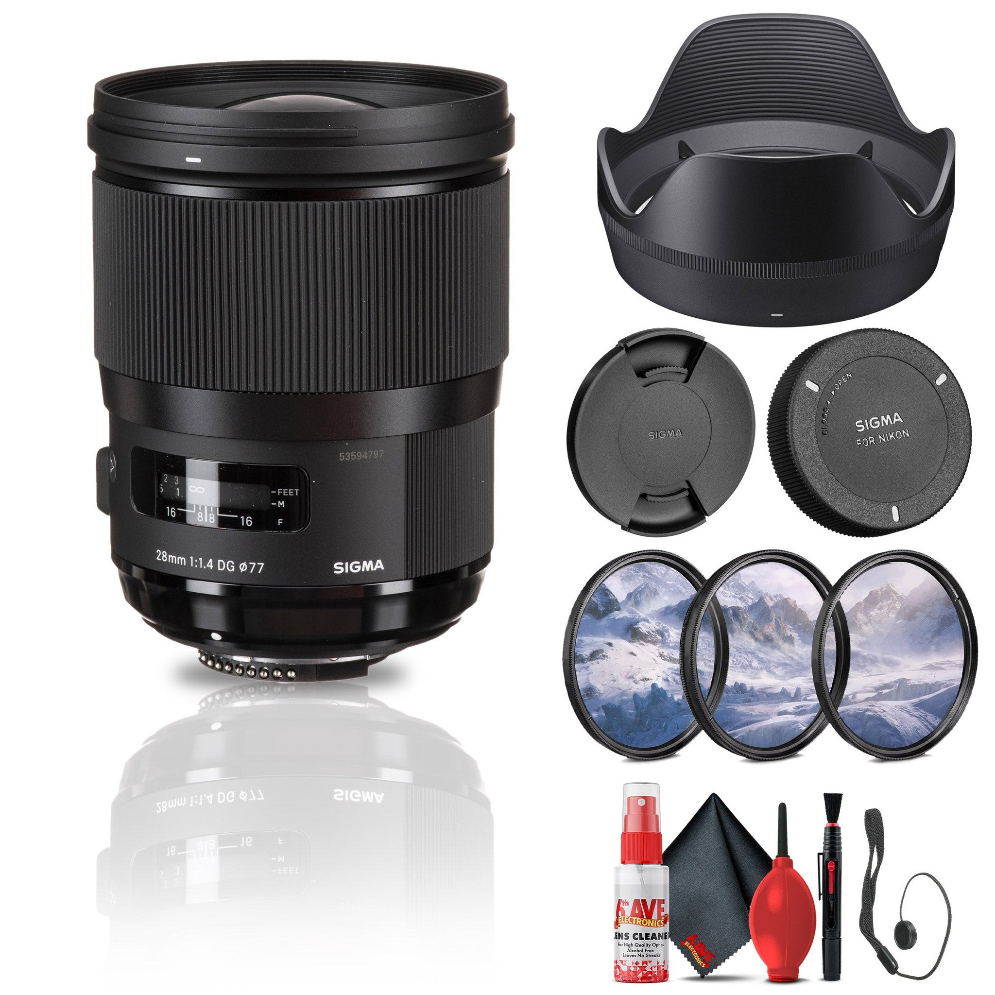 Sigma 30mm f/1.4 DC HSM Art Lens for Nikon Bundle Sigma